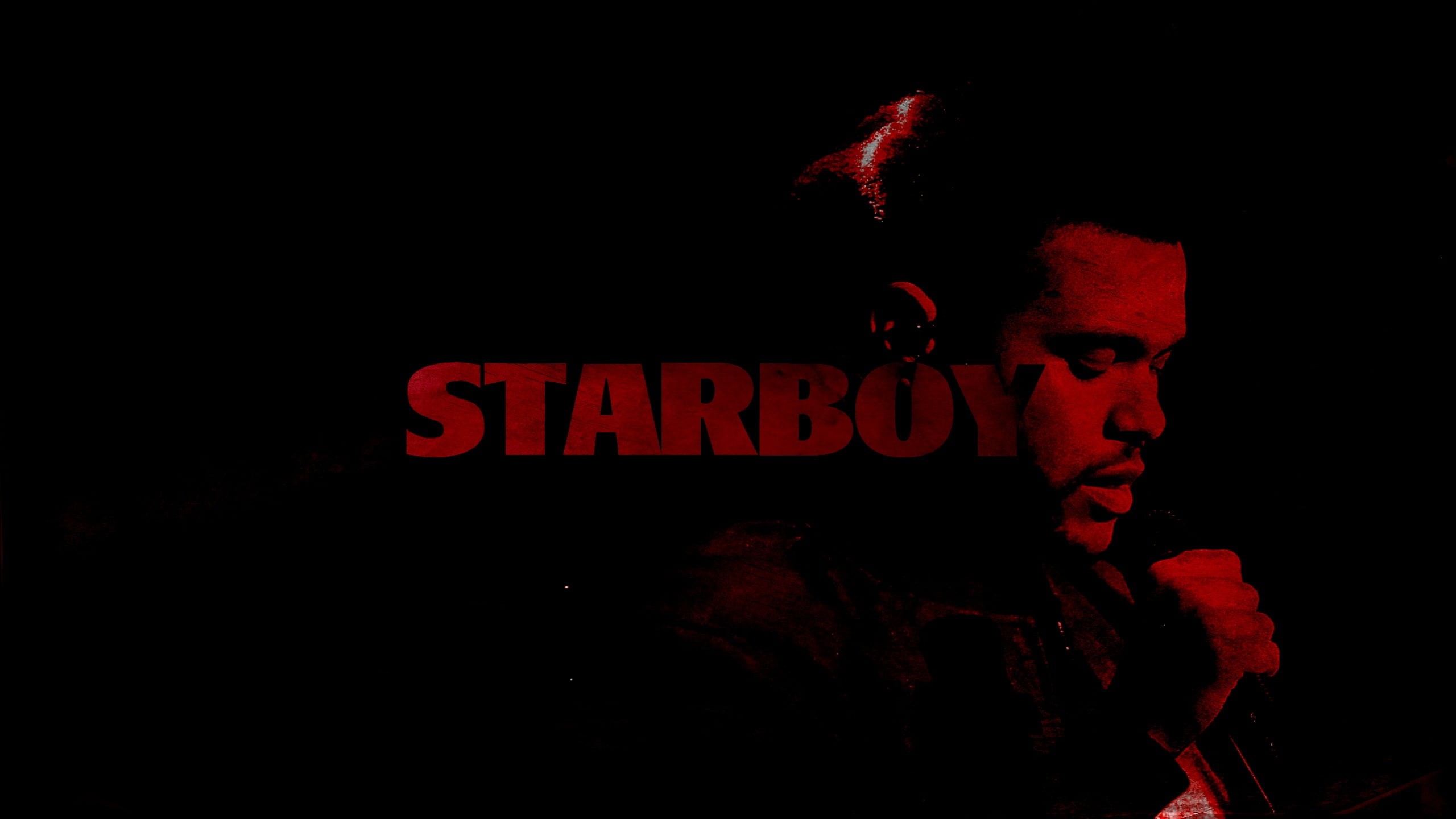 sign, western script, 2K, abel tesfaye, communication, one person, starboy, black background, headshot, young adult, portrait, indoors, neon, night, illuminated, HD Wallpaper
