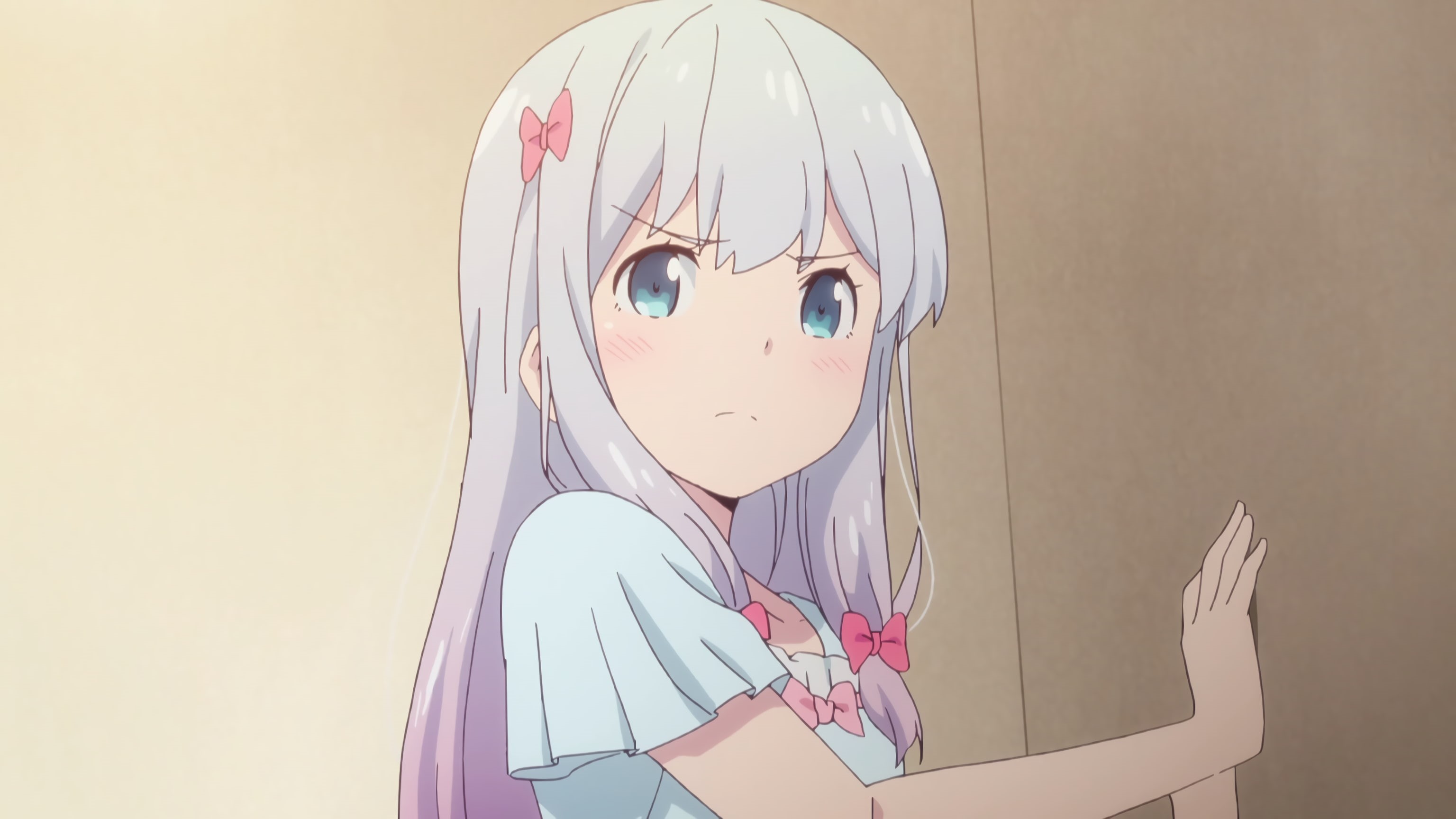 Izumi Sagiri, Eromanga-sensei, creativity, portrait, lifestyles, one person, disguise, close-up, representation, childhood, wall - building feature, leisure activity, HD Wallpaper