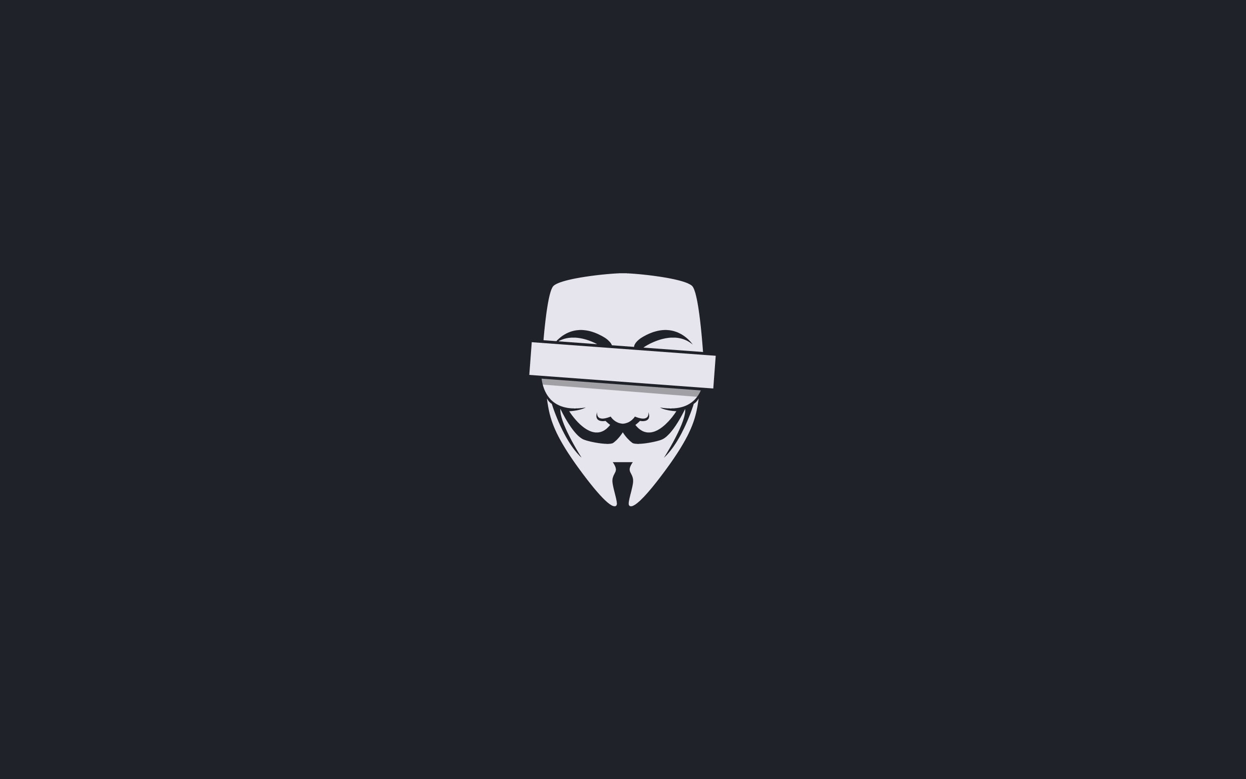 Anonymous, dark, mid-air, no people, single object, close-up, white color, Censored, 2K, cards, emotion, indoors, copy space, cut out, black background, HD Wallpaper