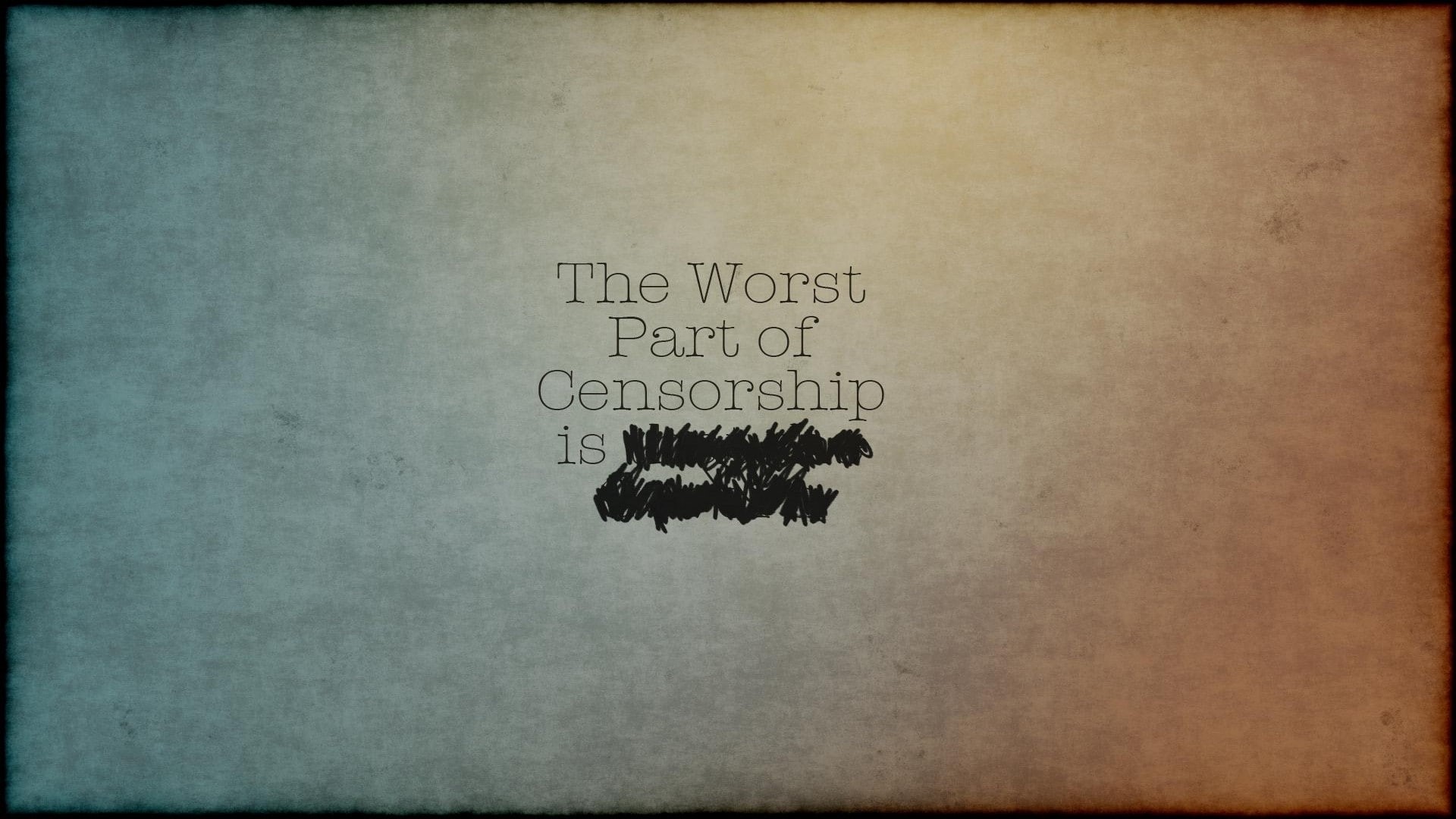 Simple, humor, Typography, 1080P, Censored, HD Wallpaper