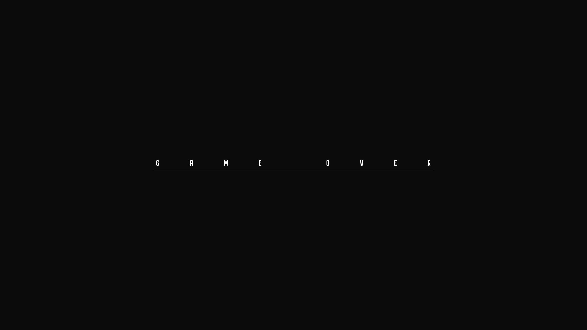 Minimalist, Video Game, Game Over, 1080P, Dark, HD Wallpaper