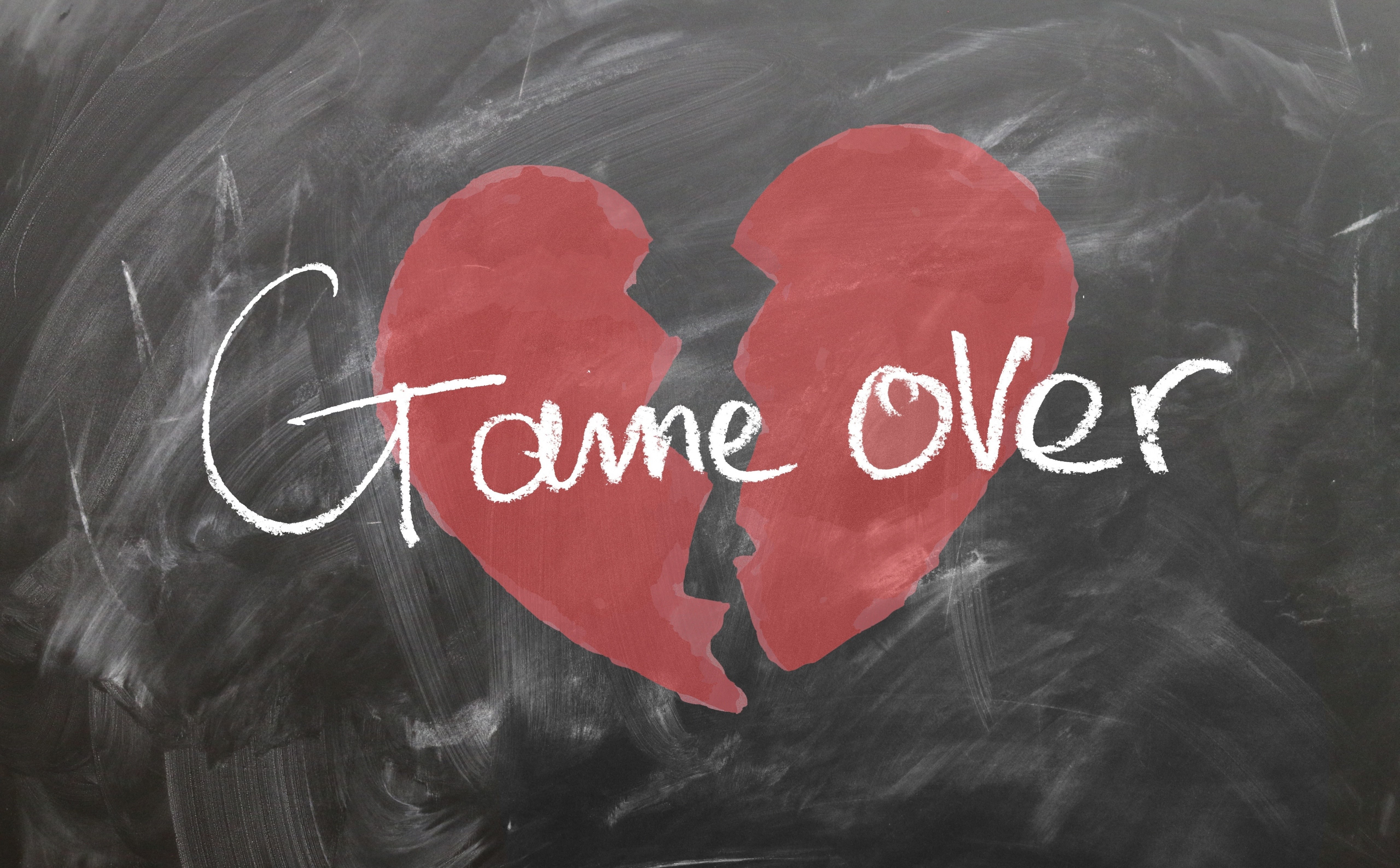 western script, indoors, close-up, blackboard, Farewell, emotion, high angle view, information, valentines day - holiday, Over, heart shape, game, no people, HD Wallpaper