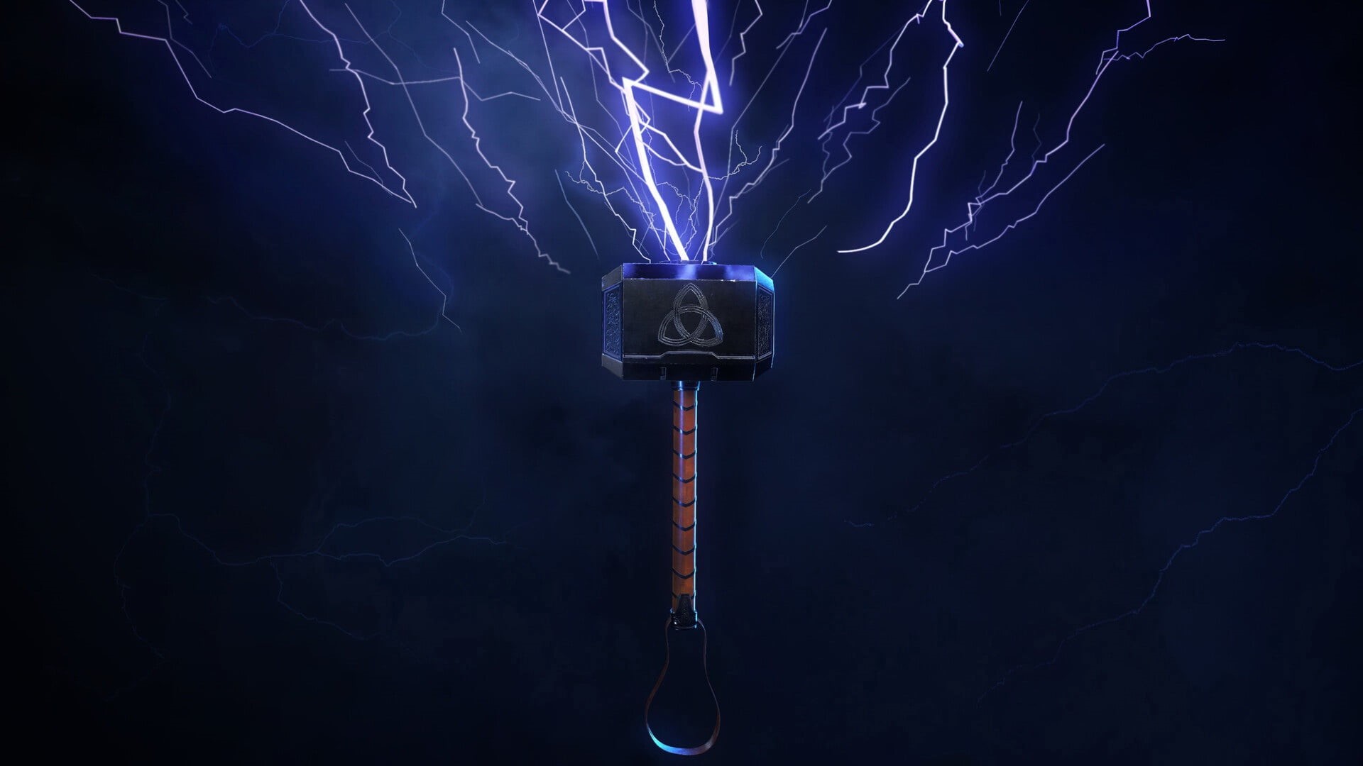 Thors hammer, Mjollnir, 1080P, hammer, zipper, HD Wallpaper