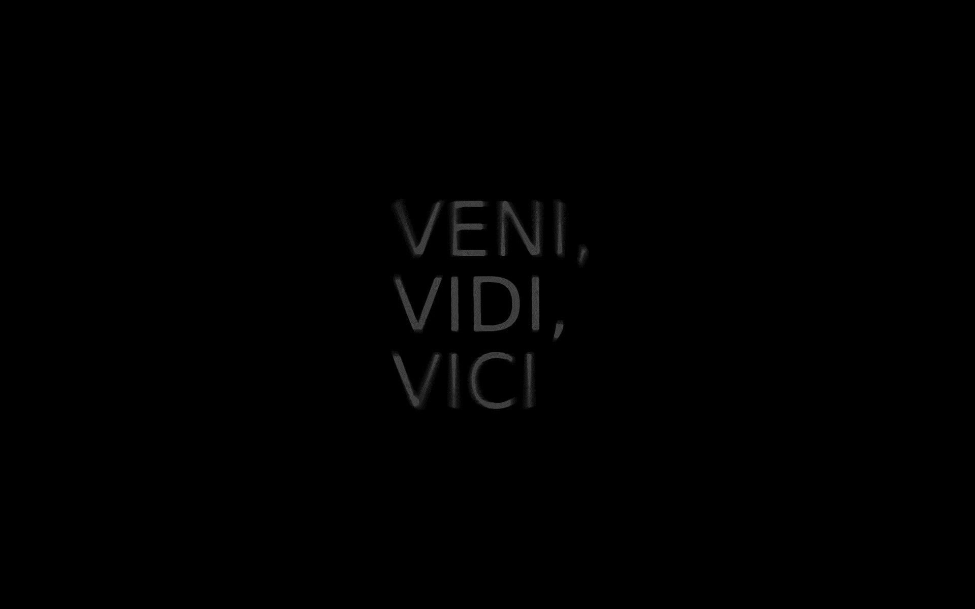 backgrounds, quotes, black, text, 1080P, vidi, background, caesar, julius, veni, vici, minimalistic, HD Wallpaper
