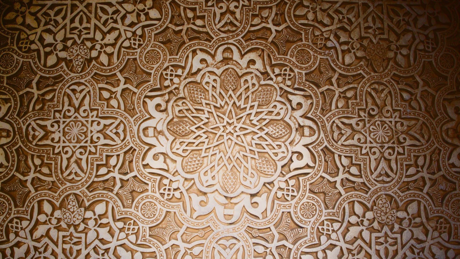 design, pattern, islamic, stars, mosaic, arabian, 1080P, dark, HD Wallpaper