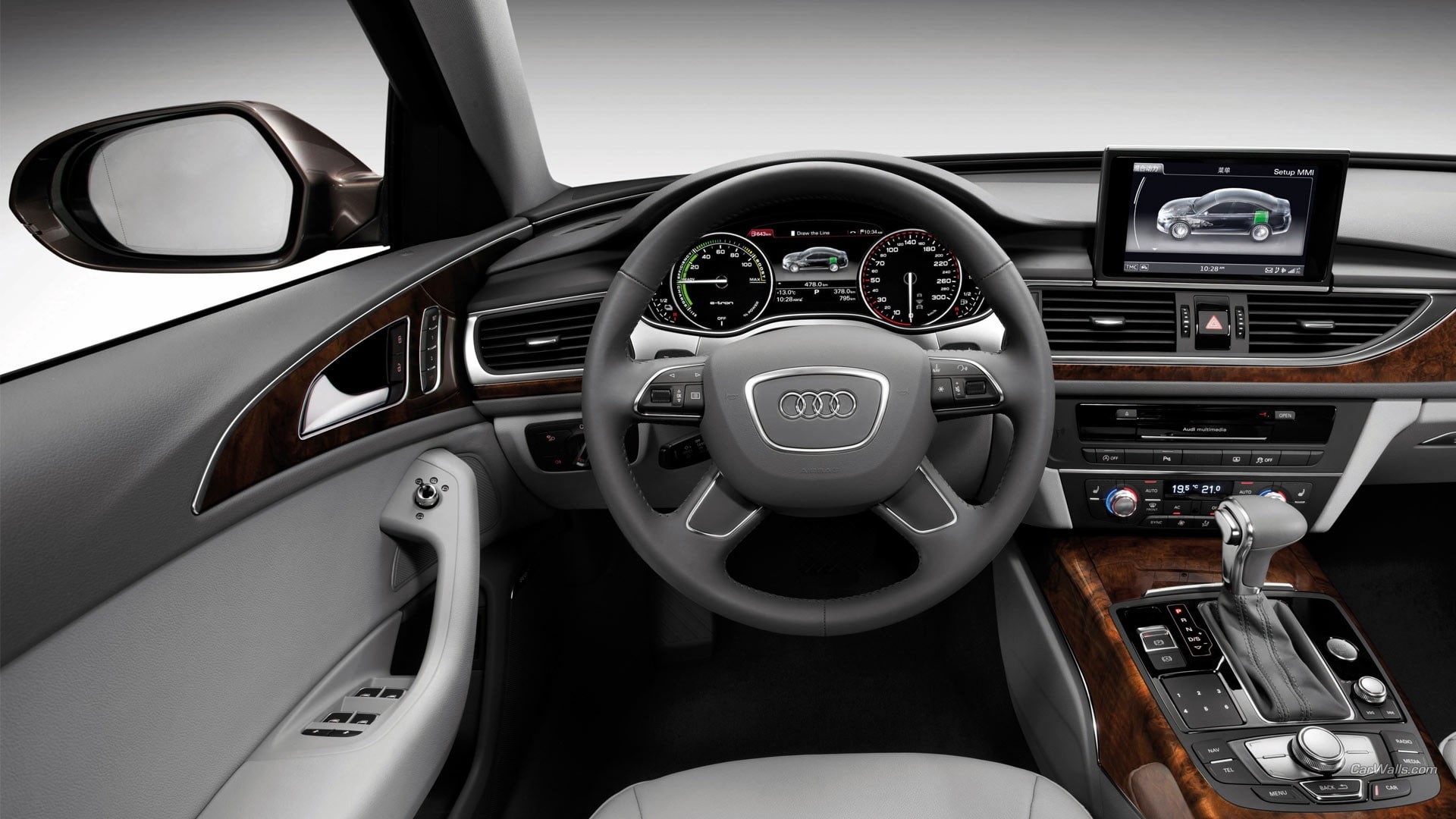 control, 1080P, mode of transportation, car interior, gearshift, vehicle interiors, control panel, cockpit, technology, indoors, modern, transportation, HD Wallpaper