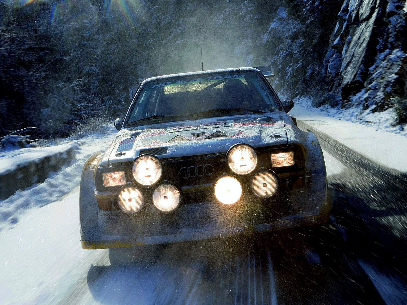racing, snow, 1985, rally, sport, winter, quattro, 720P, s 1, race, audi, group b, HD Wallpaper