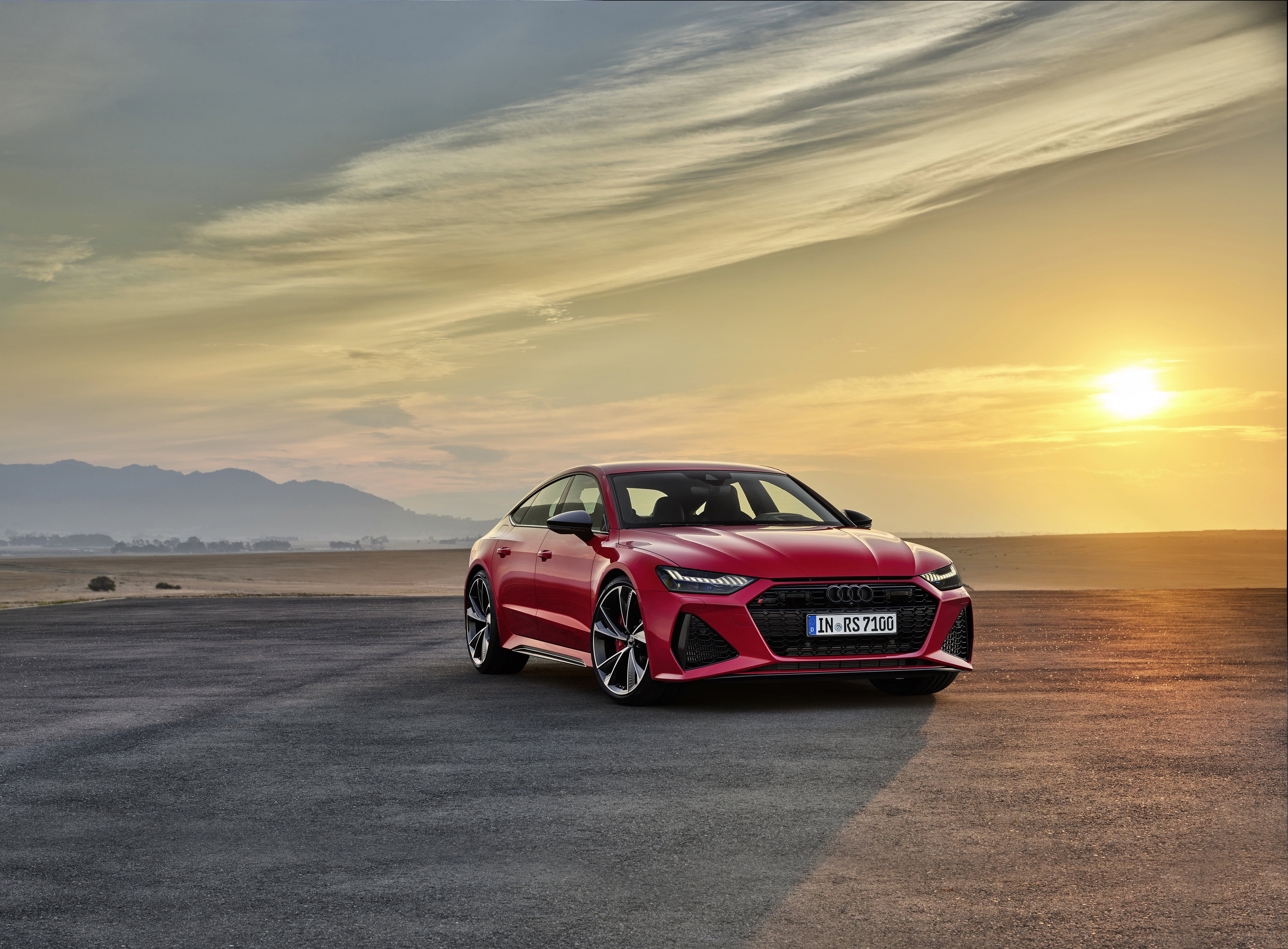 Audi, Car, 4K, Audi RS7, Red Car, Luxury Car, Vehicle, HD Wallpaper