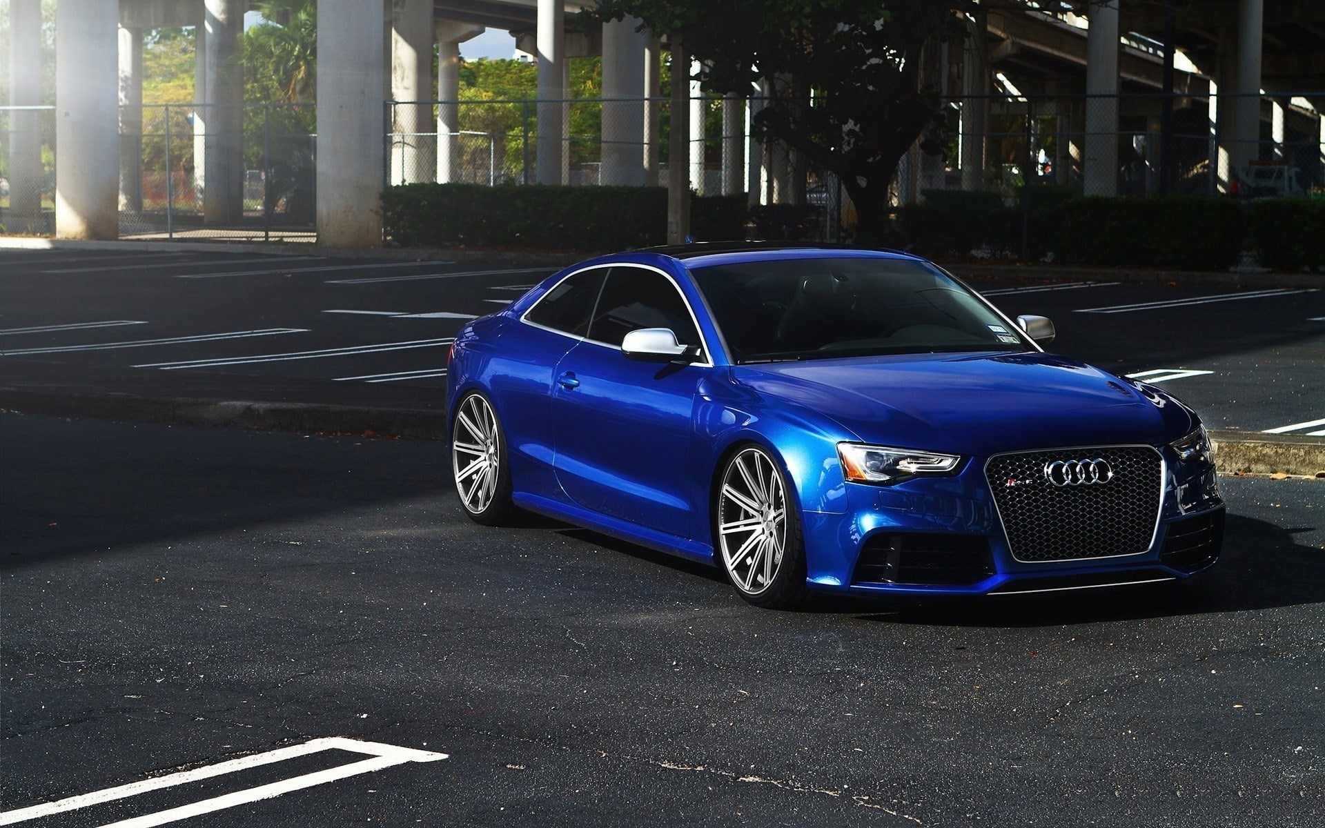vehicle, Audi, 1080P, car, Audi RS5, blue cars, urban, HD Wallpaper