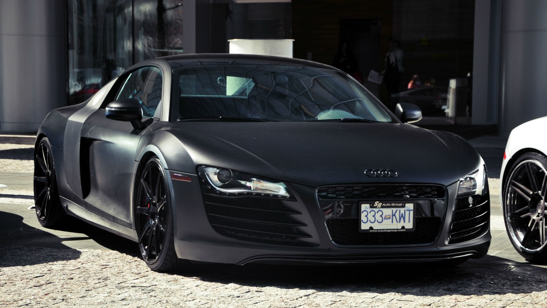 Audi R8 V8, supercars, Audi R8, Audi R8 Type 42, front angle view, 1080P, Audi, car, HD Wallpaper