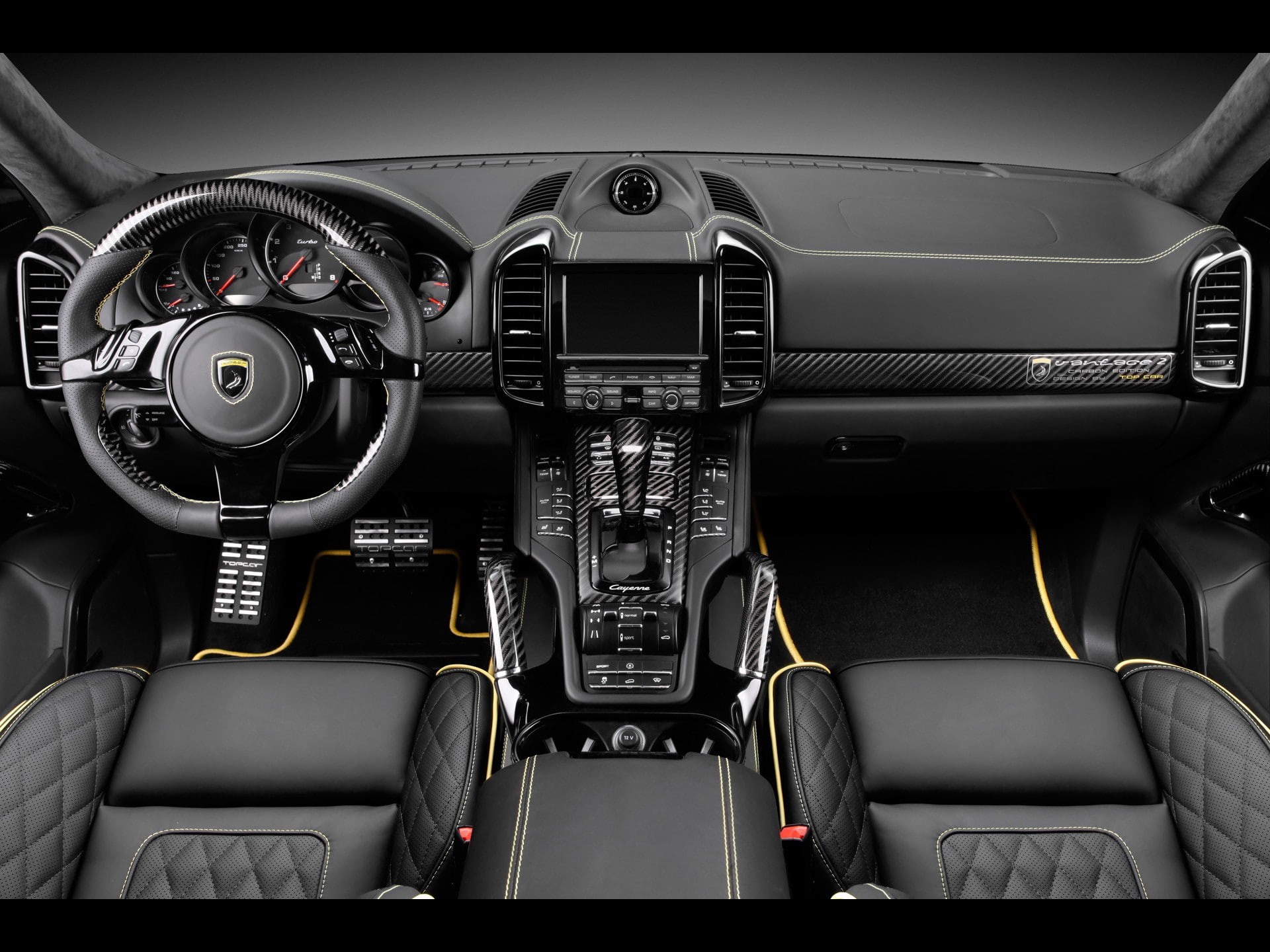 cars, carbon, 1080P, hd, cayenne, fiber, vantage, porsche, interior, HD Wallpaper