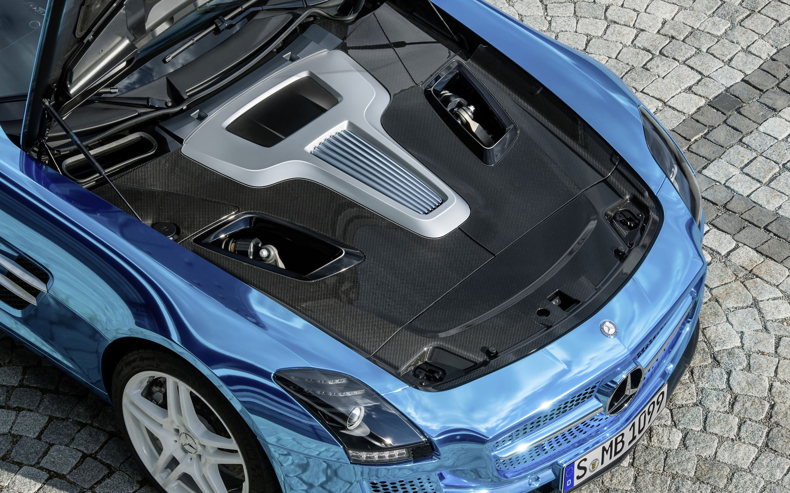 2K, amg, sls, engine, gullwing, carbon, fiber, mercedes, cars, hd, HD Wallpaper