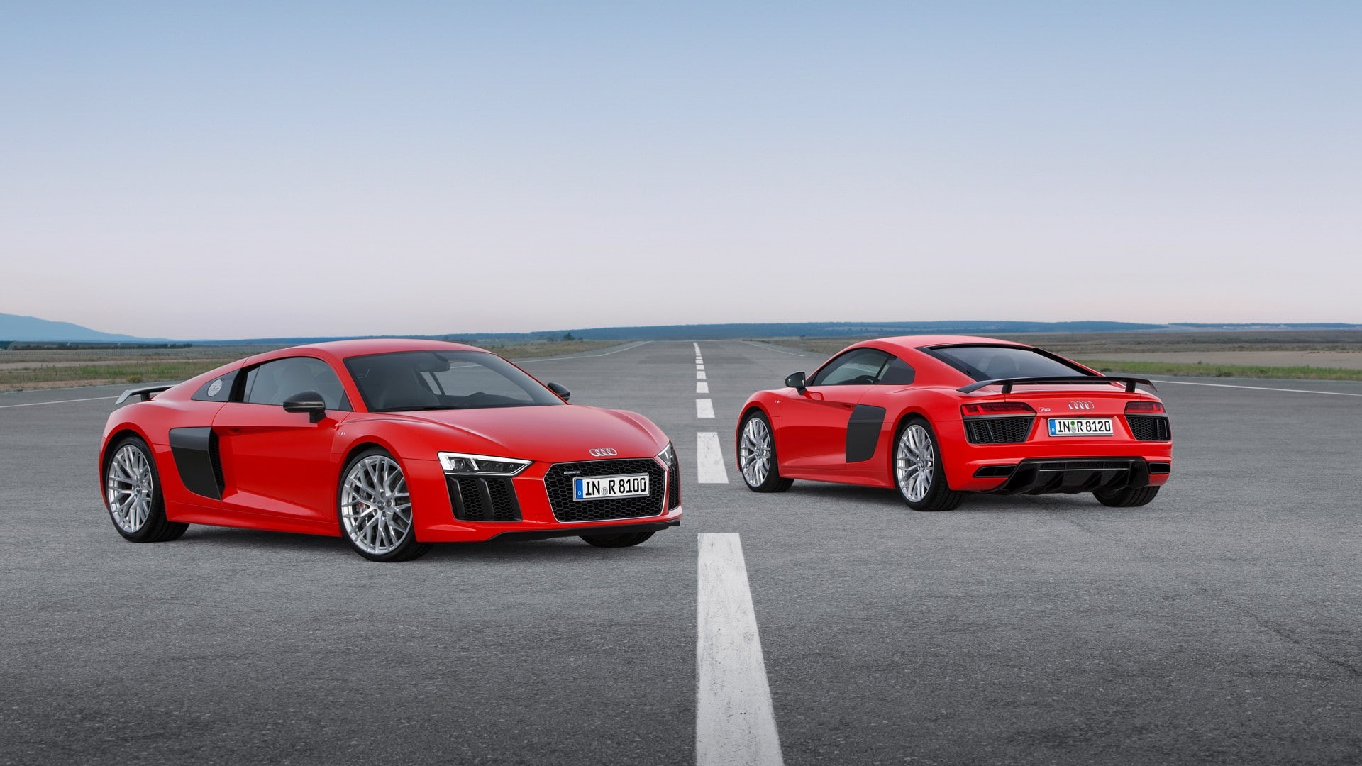 Audi R8, Audi, Audi R8 V10 Plus, 1080P, car, front angle view, Audi R8 Type 4S, HD Wallpaper