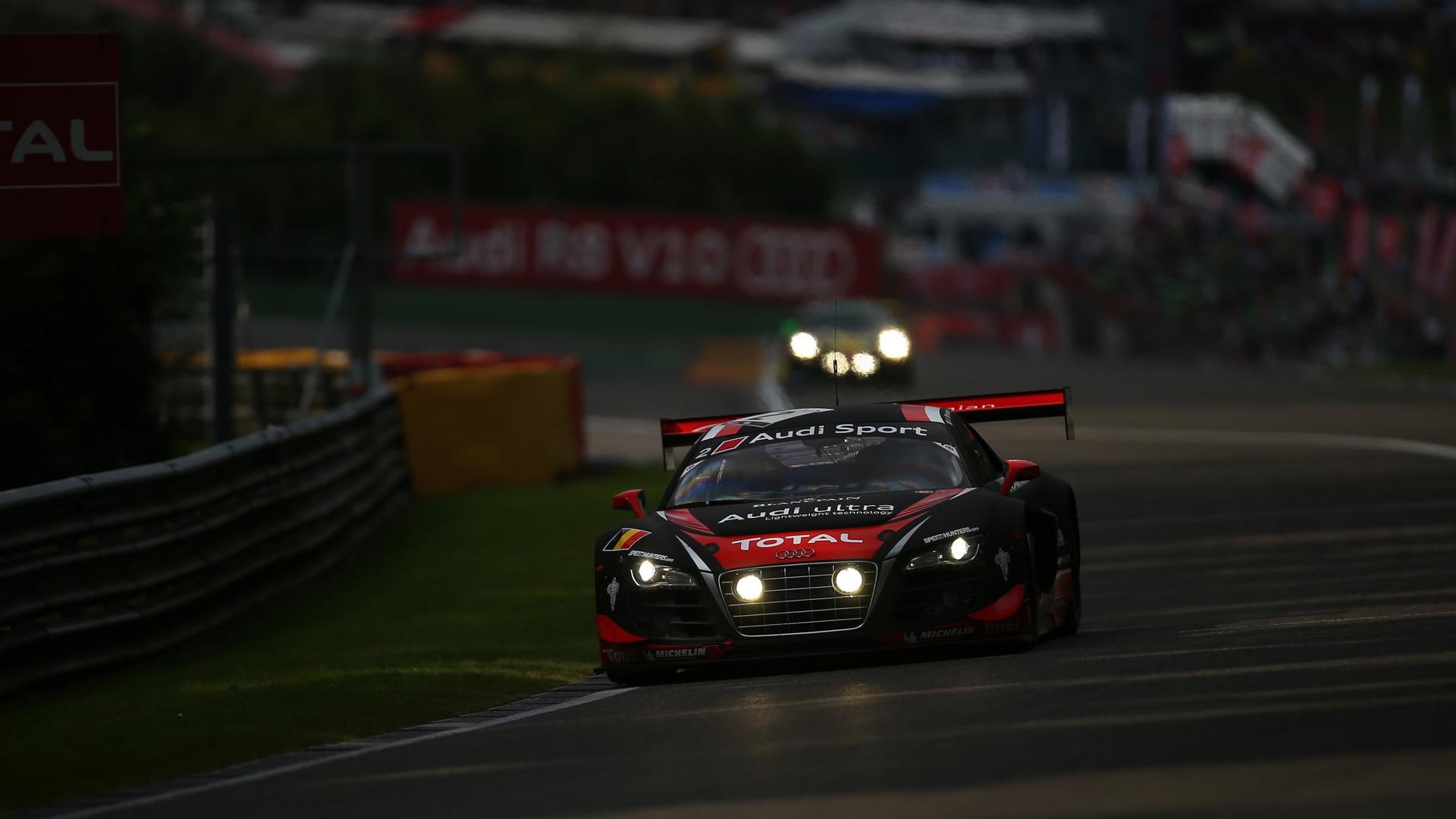 black, race, night, sports, cars, sport, 1080P, car, total, red, audi, HD Wallpaper