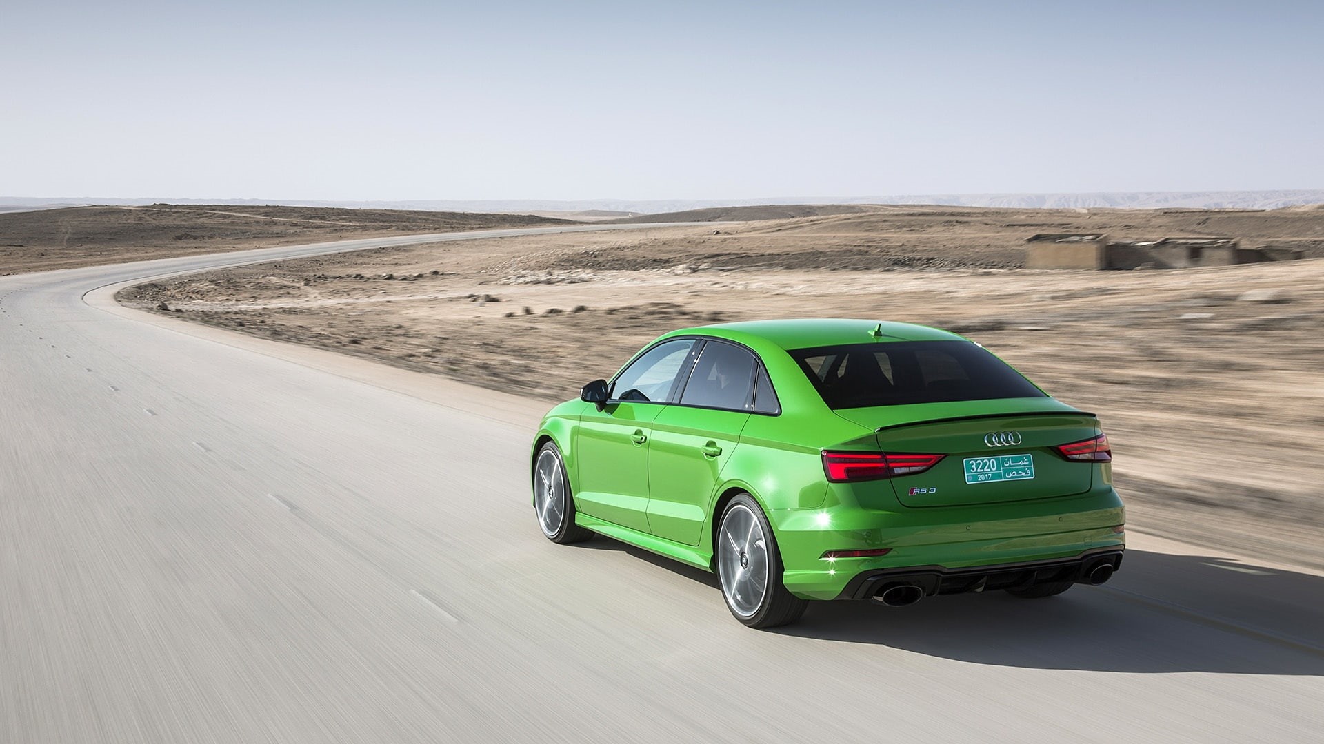green, 2017, audi, 1080P, sedan, rs3, HD Wallpaper