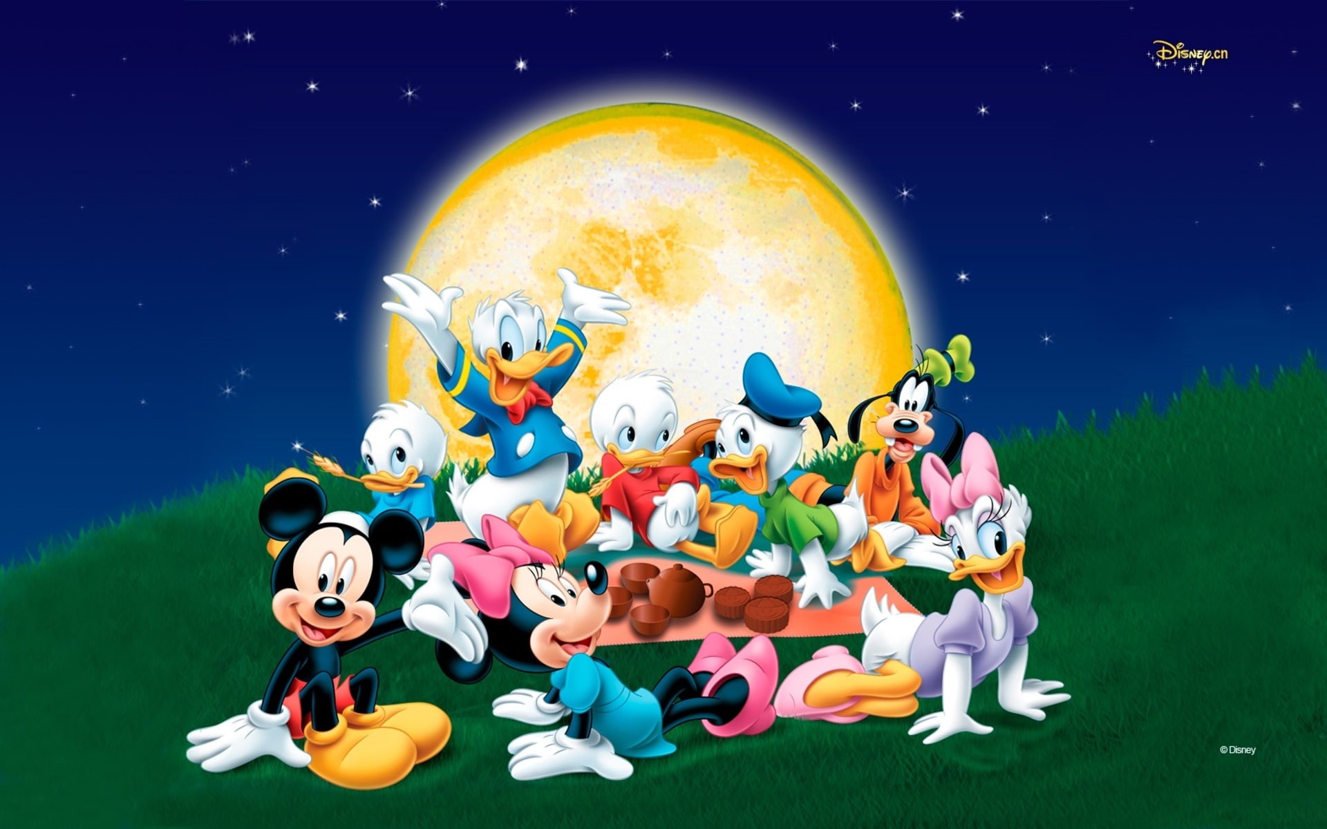 friends, donald, duck, mouse, mickey, family, 1080P, HD Wallpaper