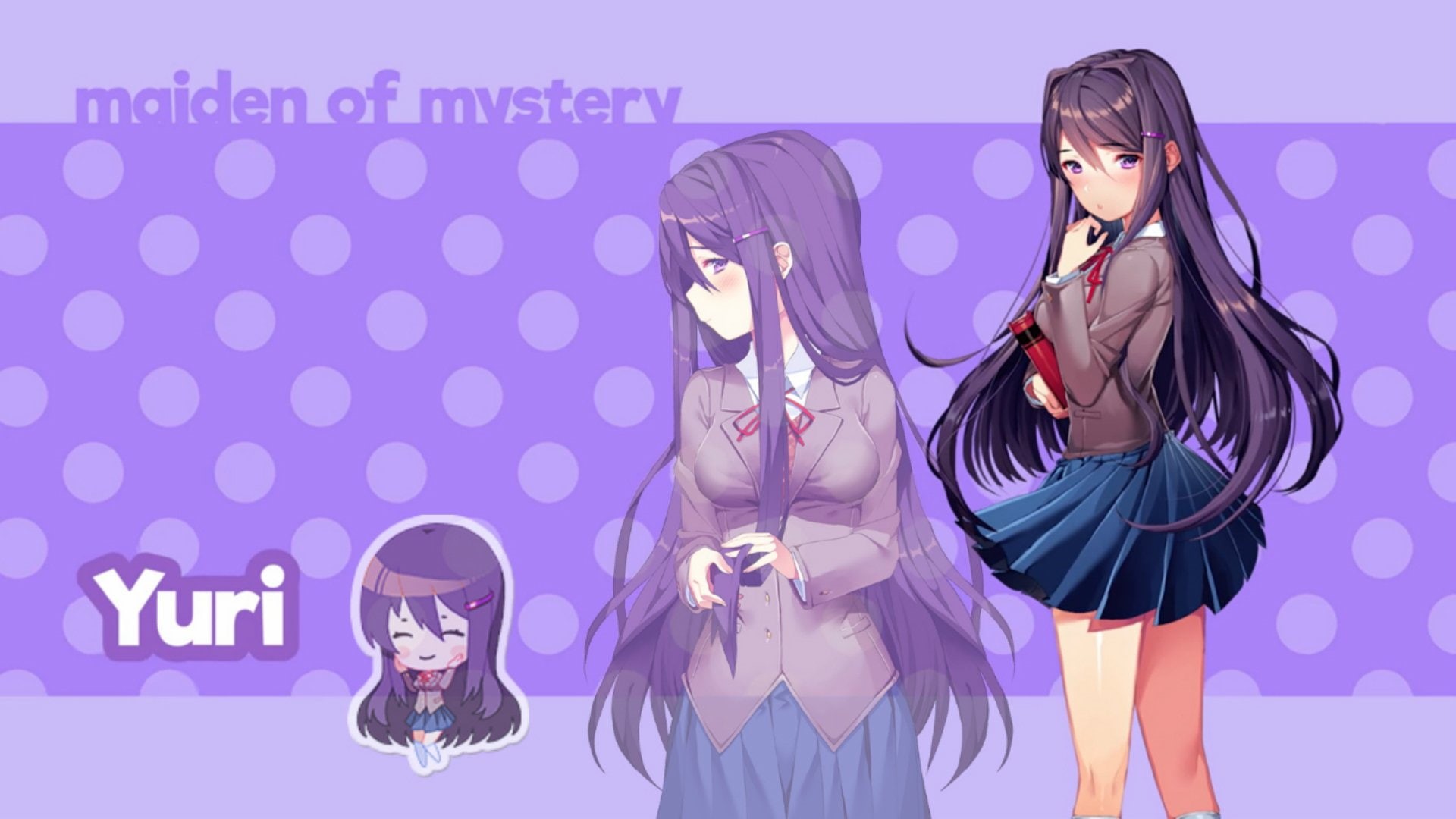 1080P, Video Game, Yuri (Doki Doki Literature Club!), Doki Doki Literature Club!, HD Wallpaper