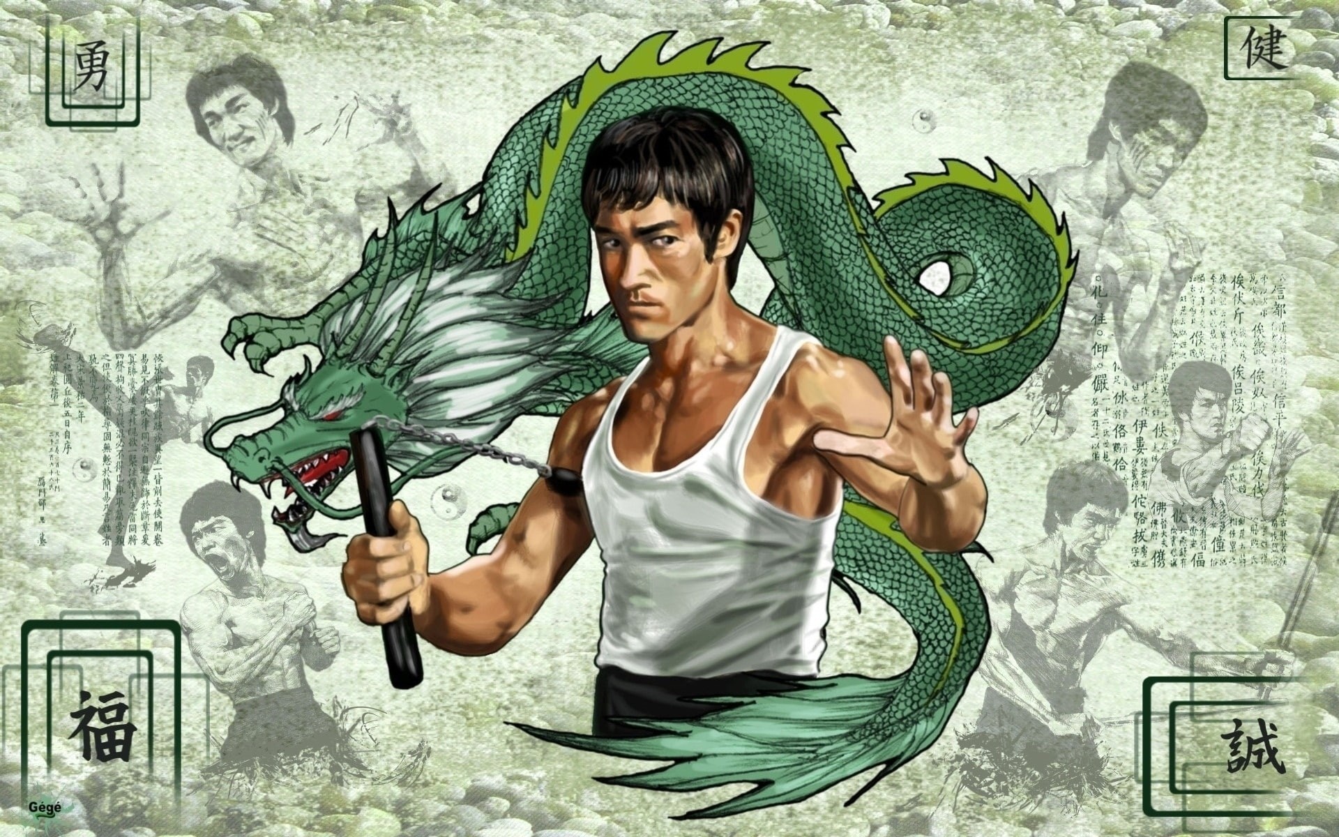 hd, bruce, 1080P, sports, arts, martial, lee, poster, HD Wallpaper