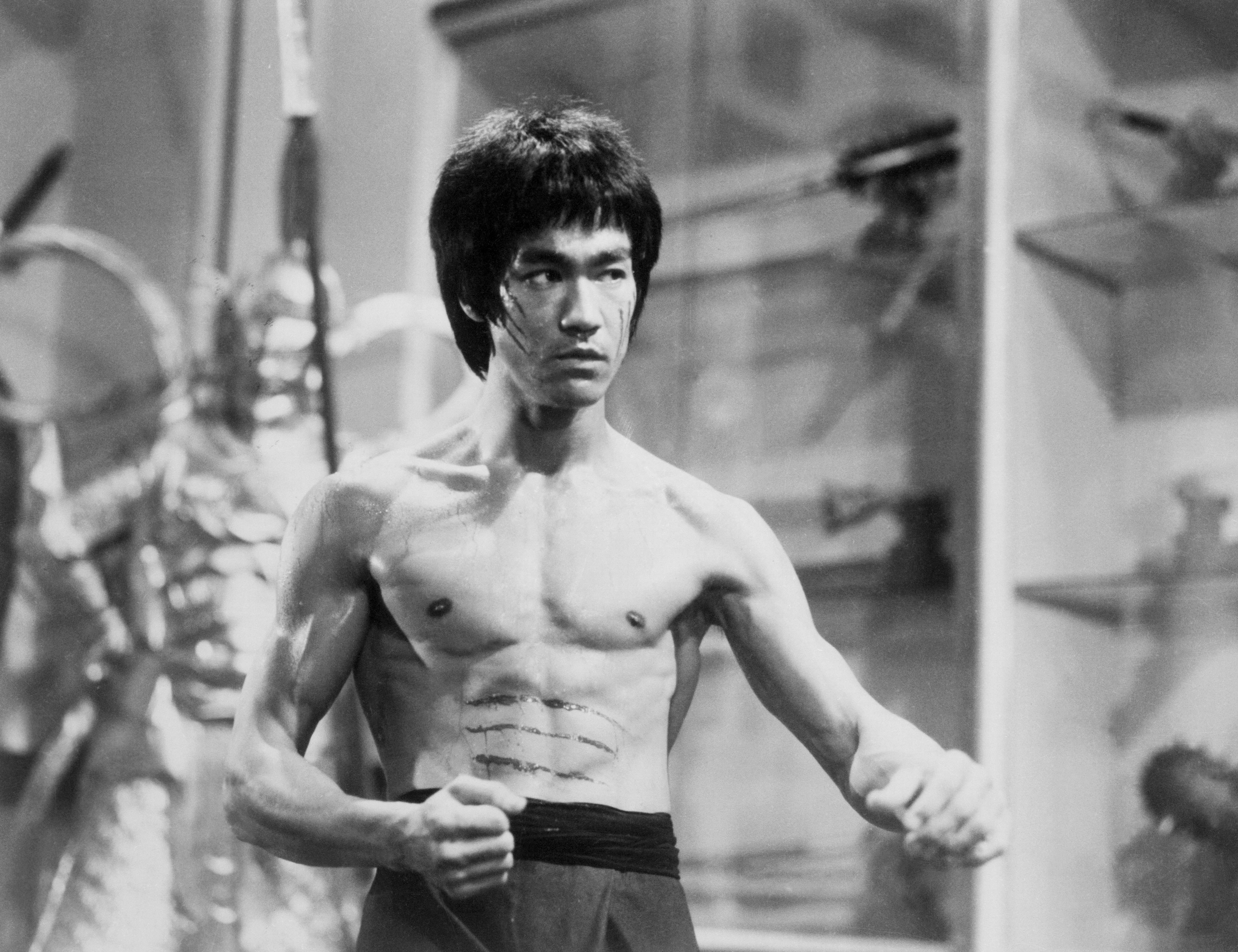 hd, bruce, 4K, th, Bruce Lee, lee, century, monochrome, art, HD Wallpaper