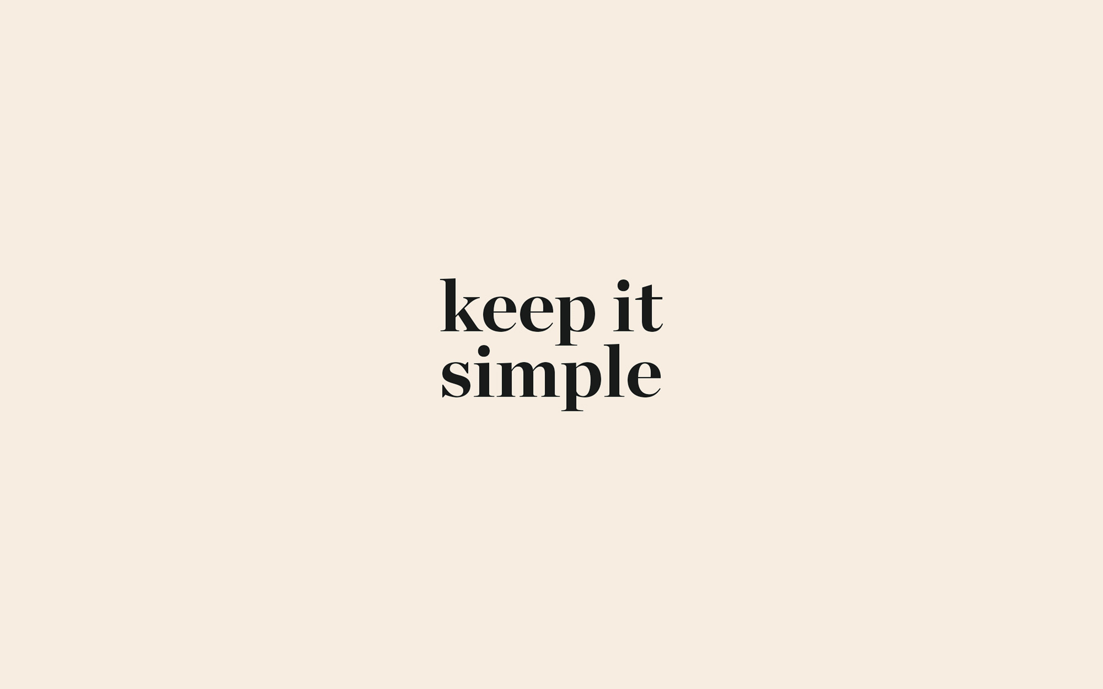 simple, 4K, quote, art, beige, keep, it, word, illustration, HD Wallpaper