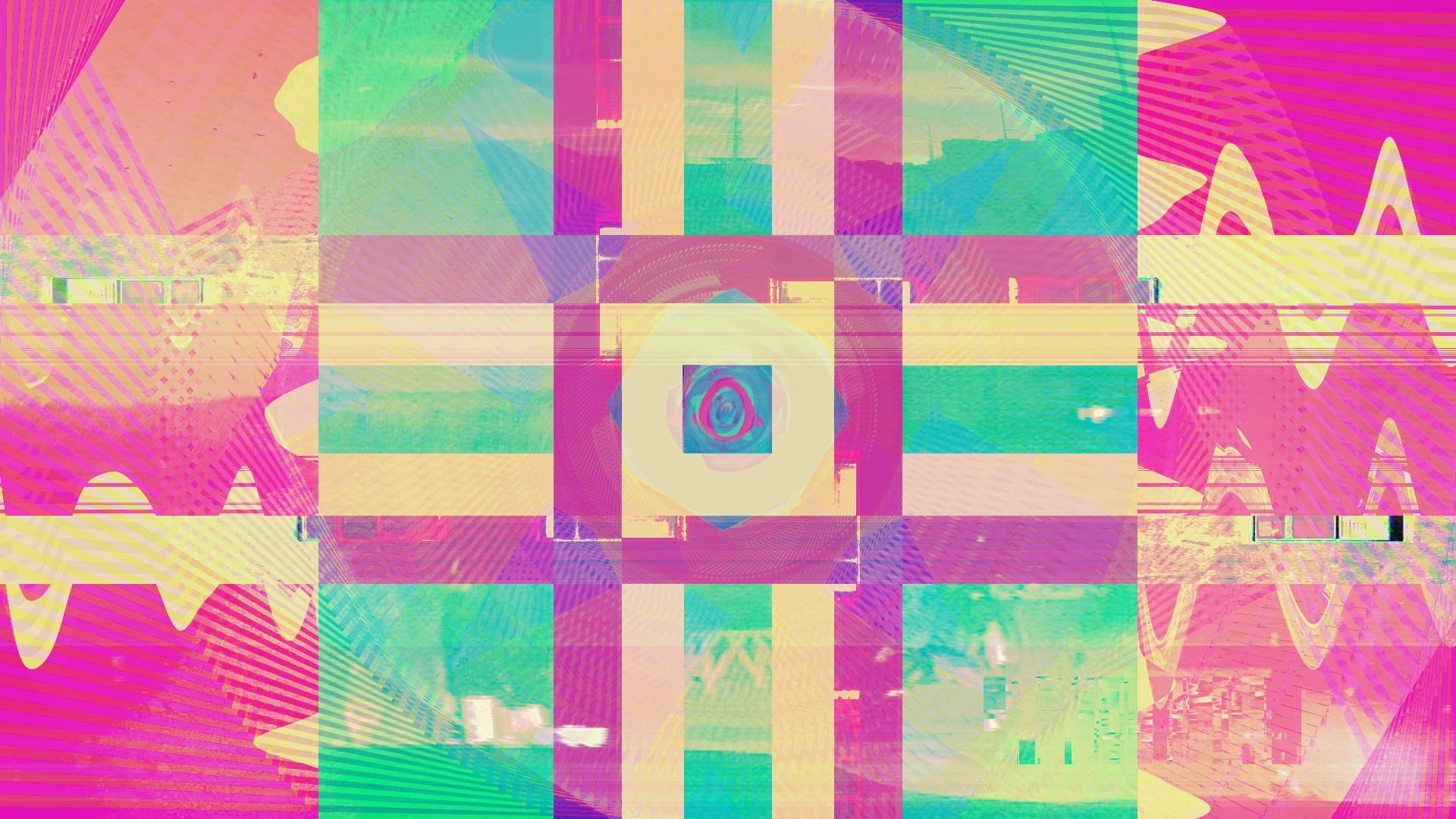 multi colored, design, wall - building feature, close-up, large group of objects, glitch art, art and craft, shape, creativity, backgrounds, variation, HD Wallpaper