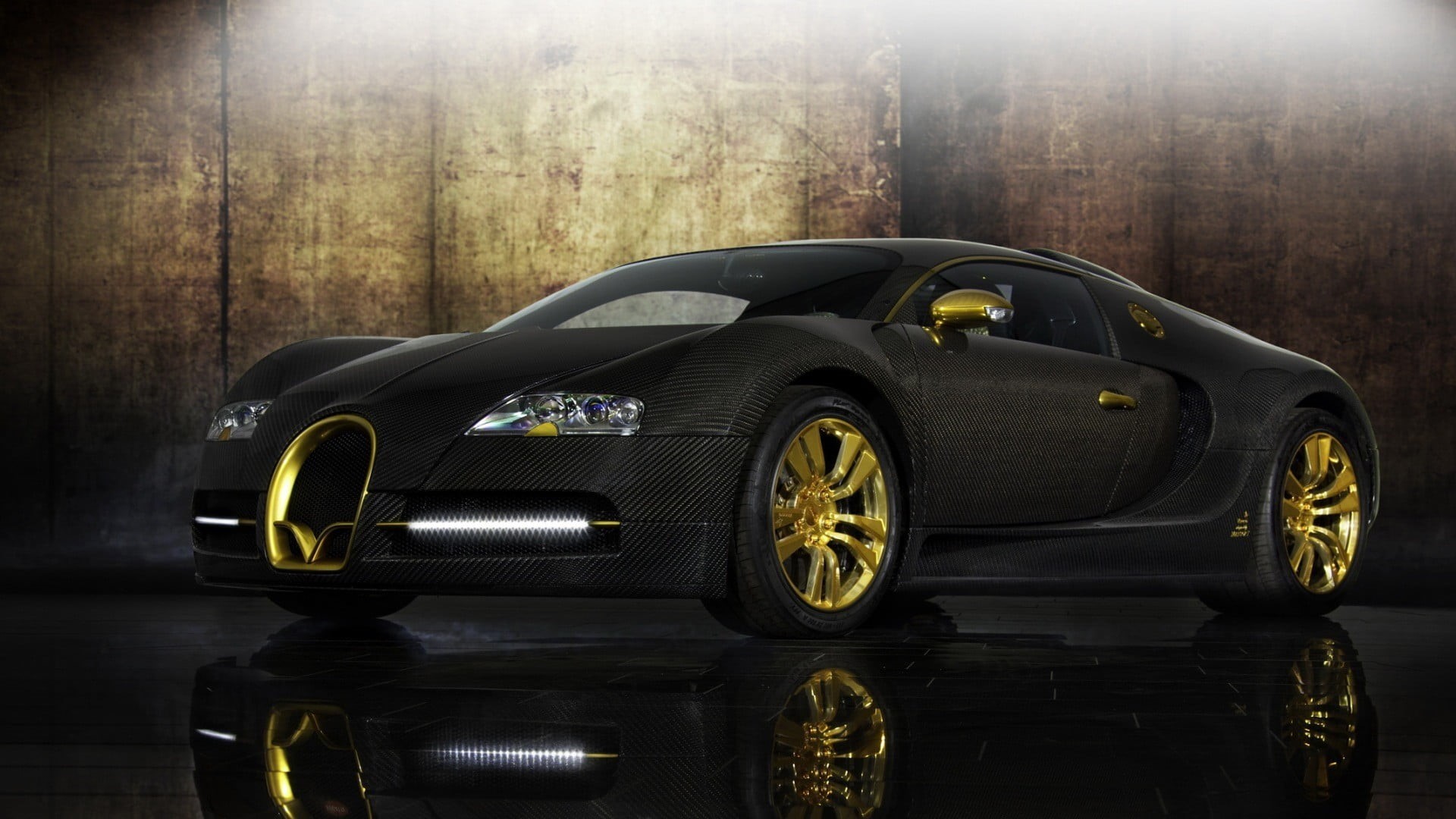 luxury, coupe, transportation, no people, Bugatti Veyron, car, motor vehicle, travel, wood - material, control panel, 1080P, land vehicle, day, tire, mode of transportation, HD Wallpaper