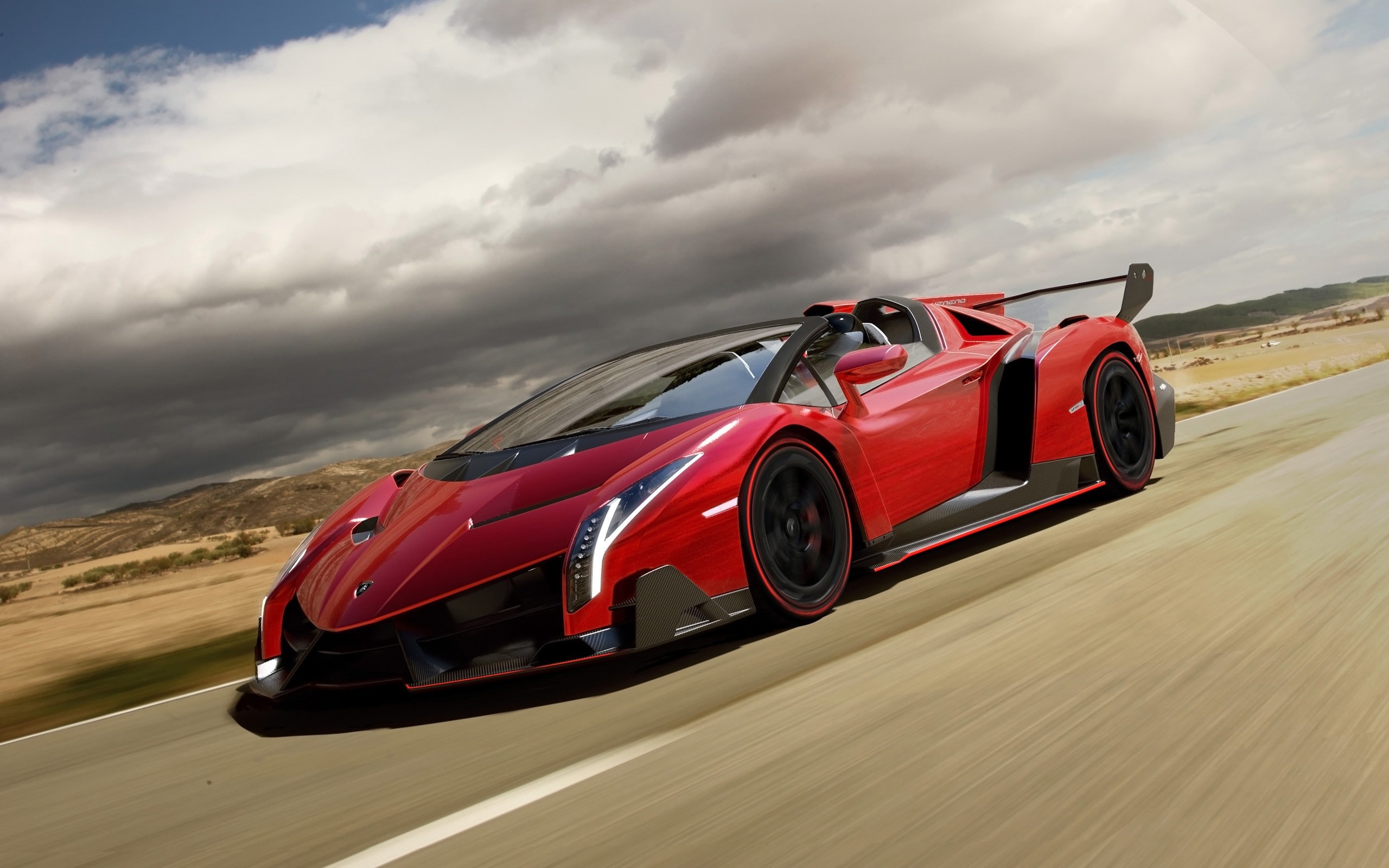 car, 2K, Lamborghini Veneno Roadster, HD Wallpaper