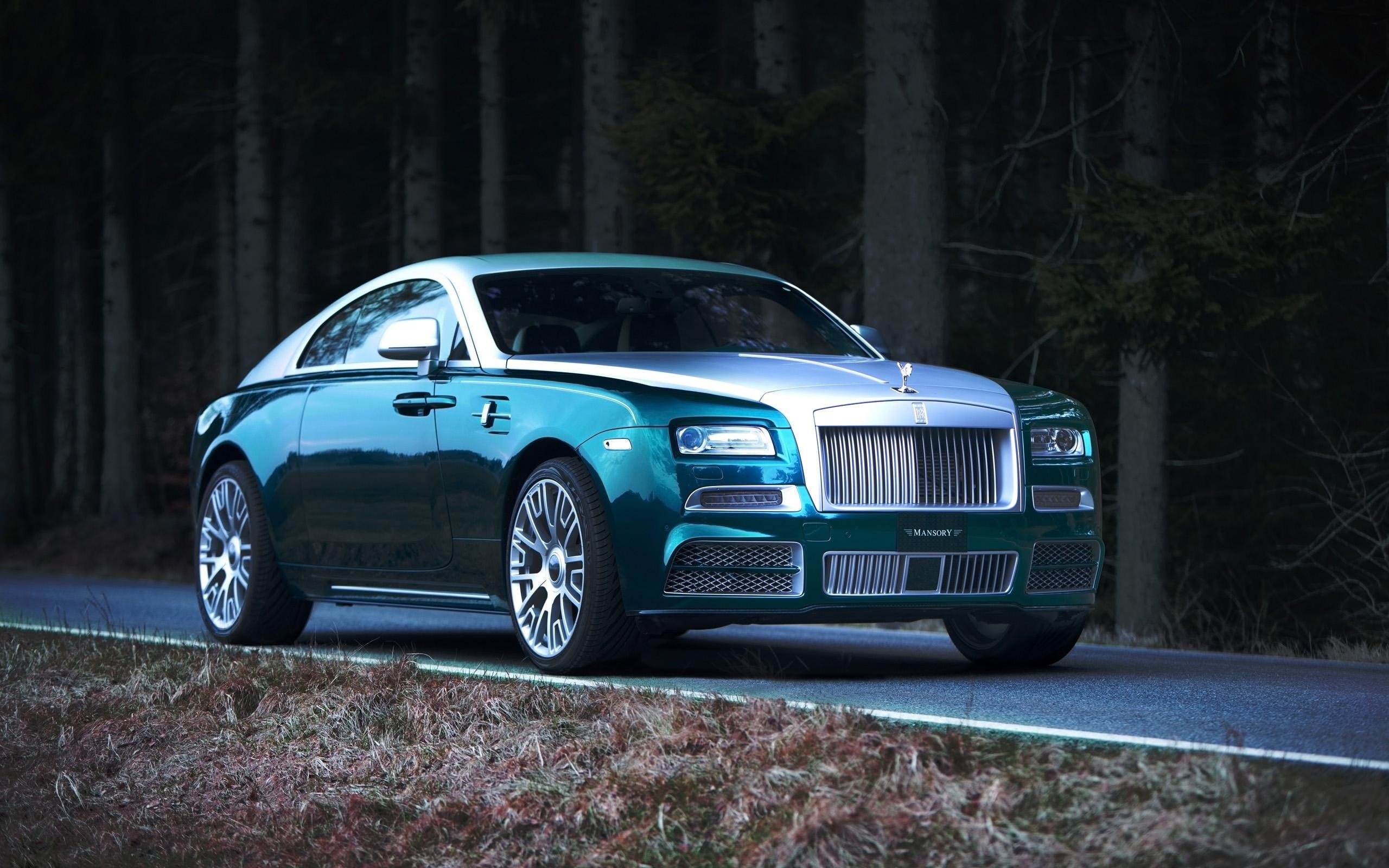 coupe, wraith, rolls royce, 2014, royce, grey, 2K, rolls, silver, mansory, cars, HD Wallpaper