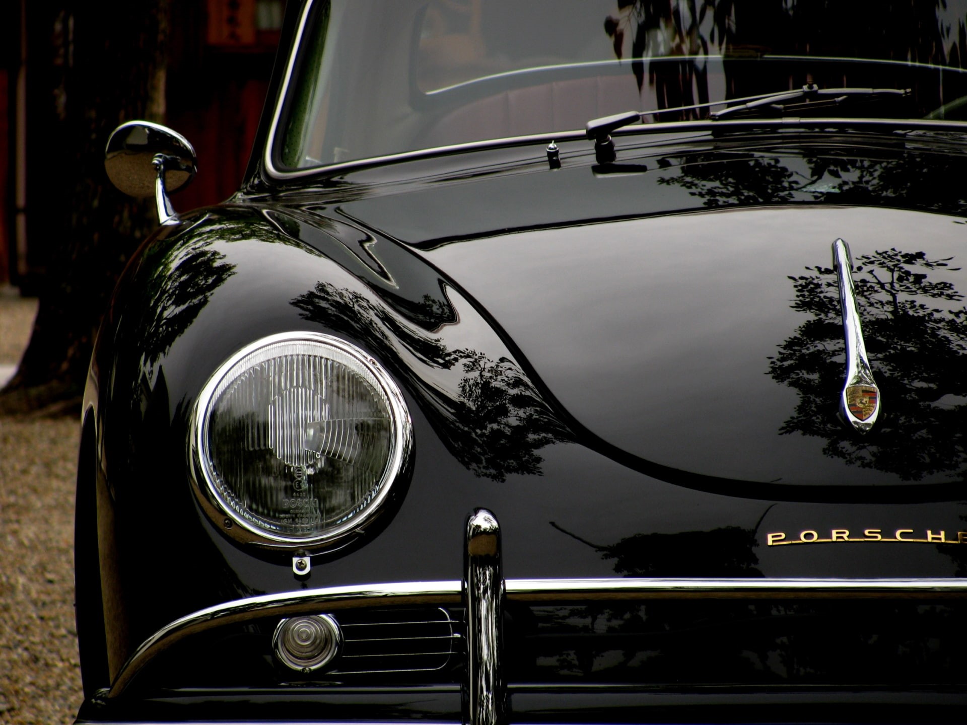 porsche, car, classic, 1080P, black, hd, cars, HD Wallpaper
