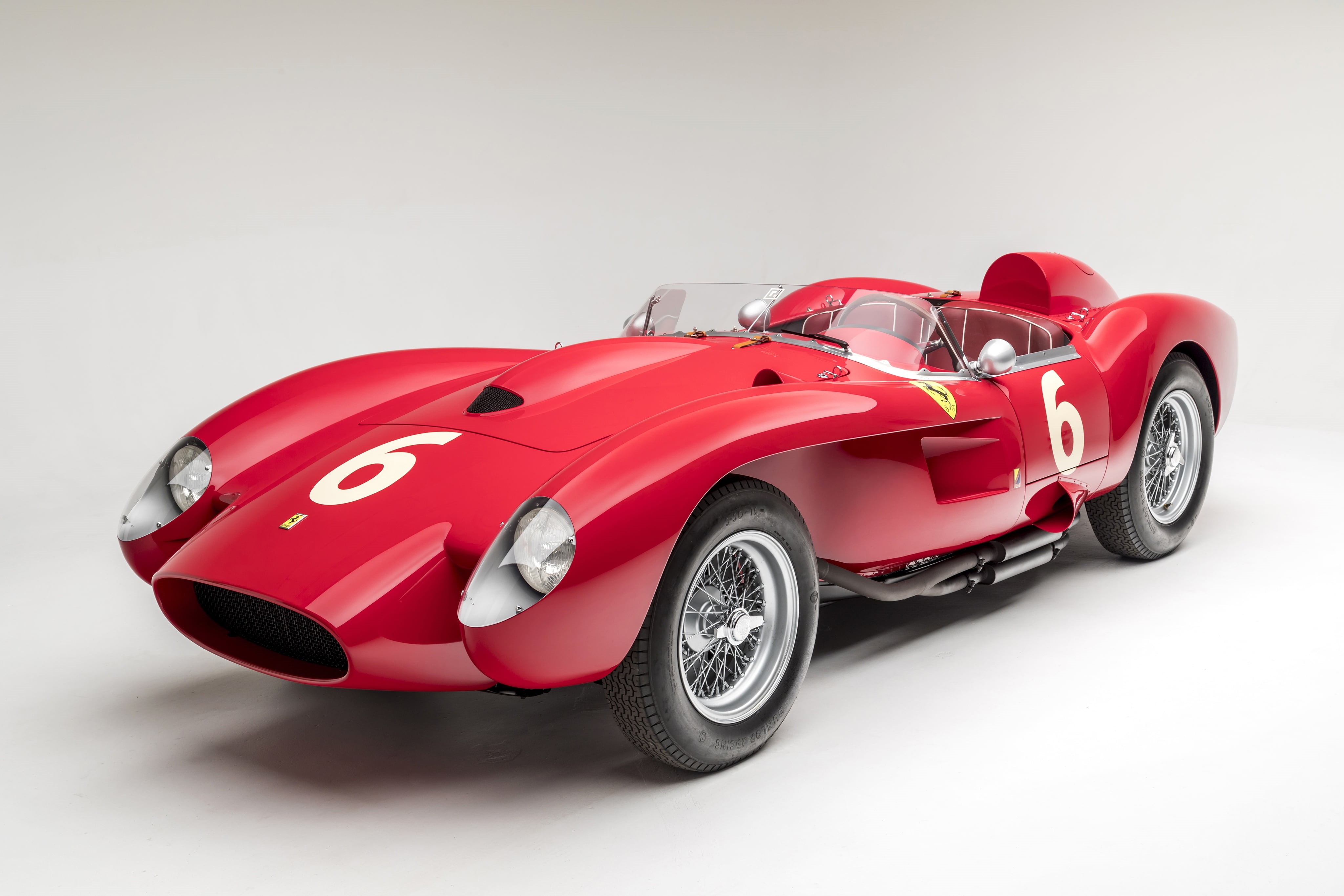 1957 (Year), Porsche, car, 4K, red cars, Ferrari 250, vehicle, Ferrari 250 Testa Rossa, HD Wallpaper
