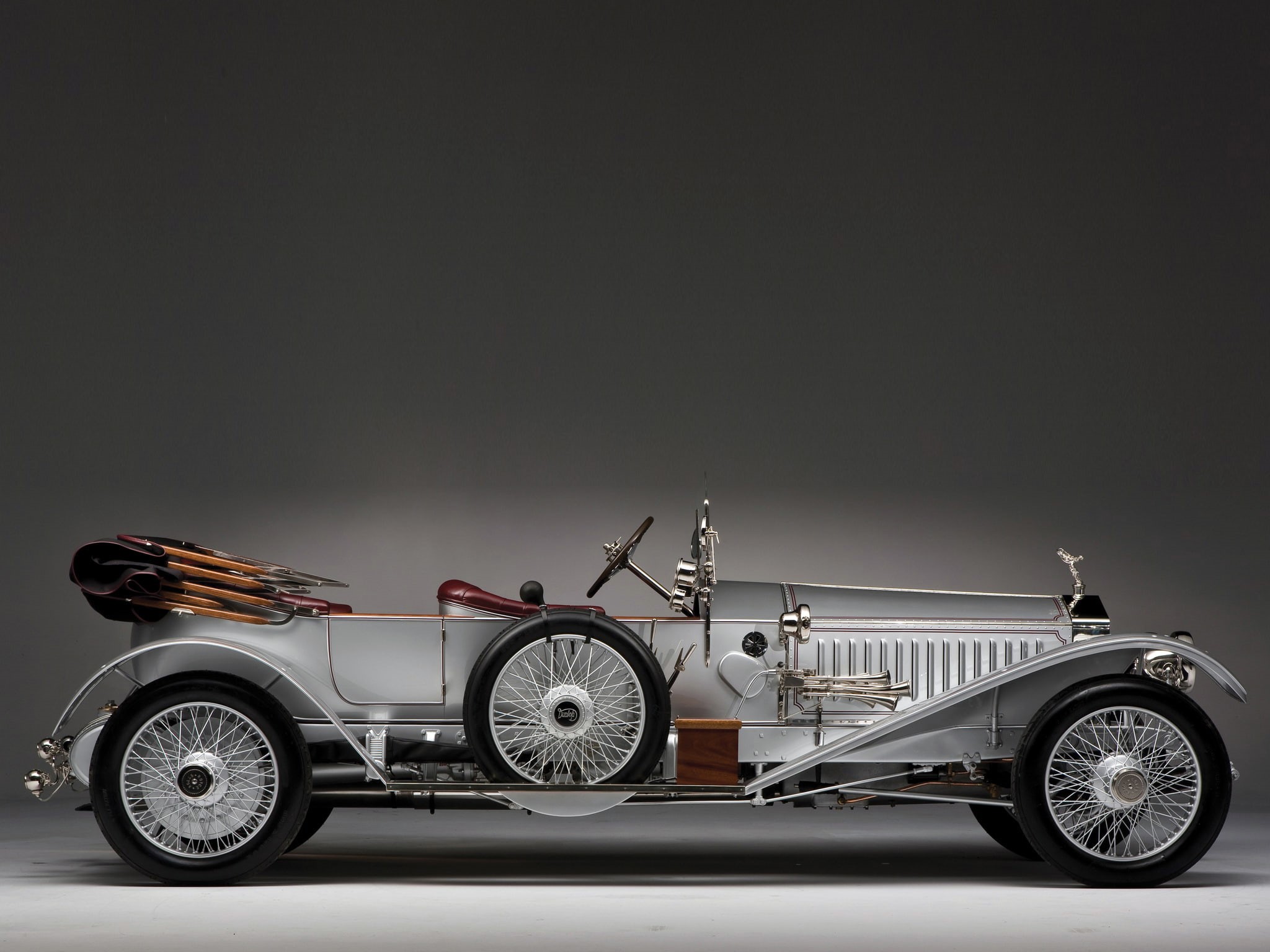 silver, wheels, tourer, luxury, gray, rolls, 1080P, retro, car, vintage, 1915, royce, wheel, l e, ghost, HD Wallpaper