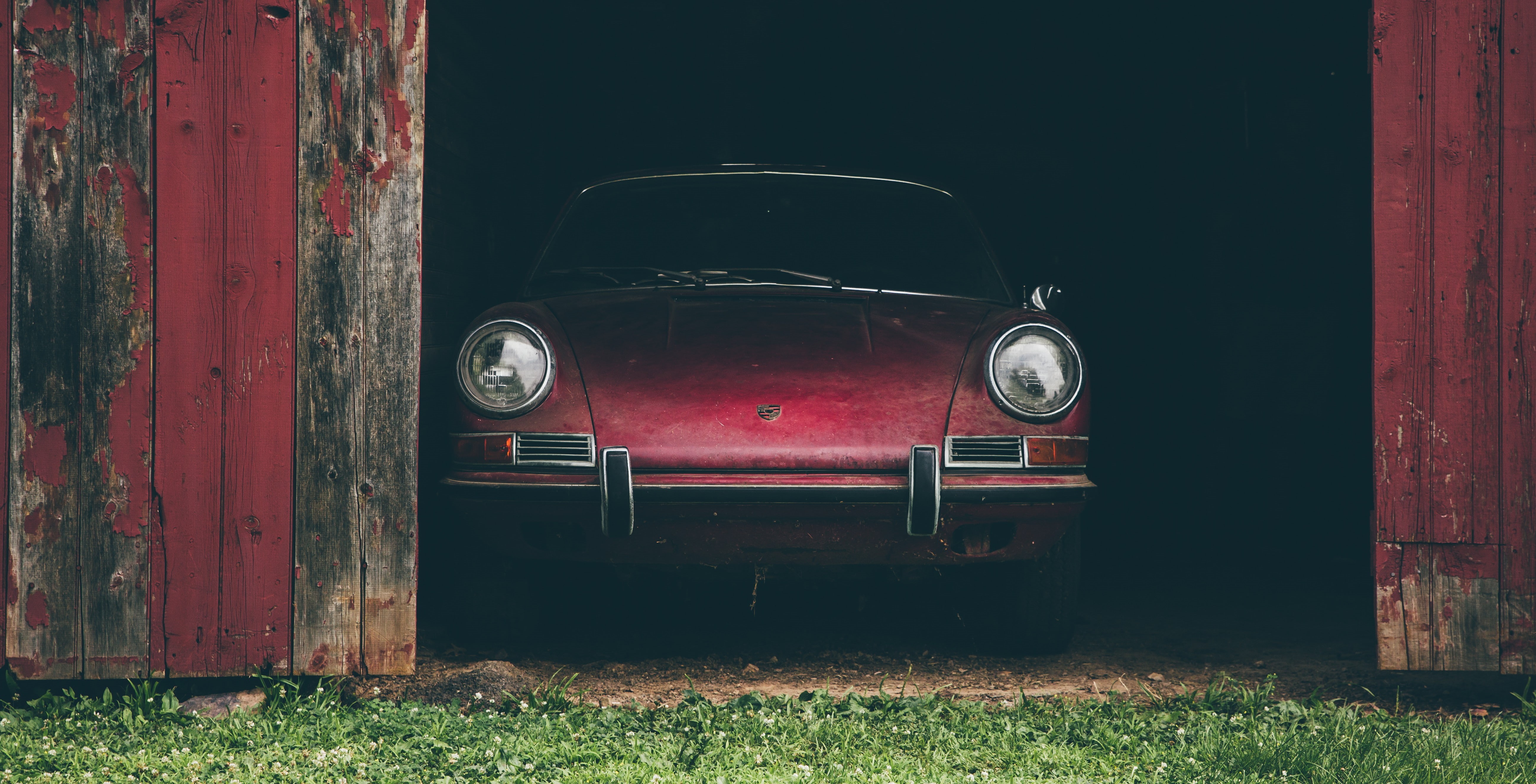 Porsche, run-down, metal, rusty, Vintage car, motor vehicle, antique, mode of transportation, damaged, the past, retro styled, transportation, deterioration, HD Wallpaper