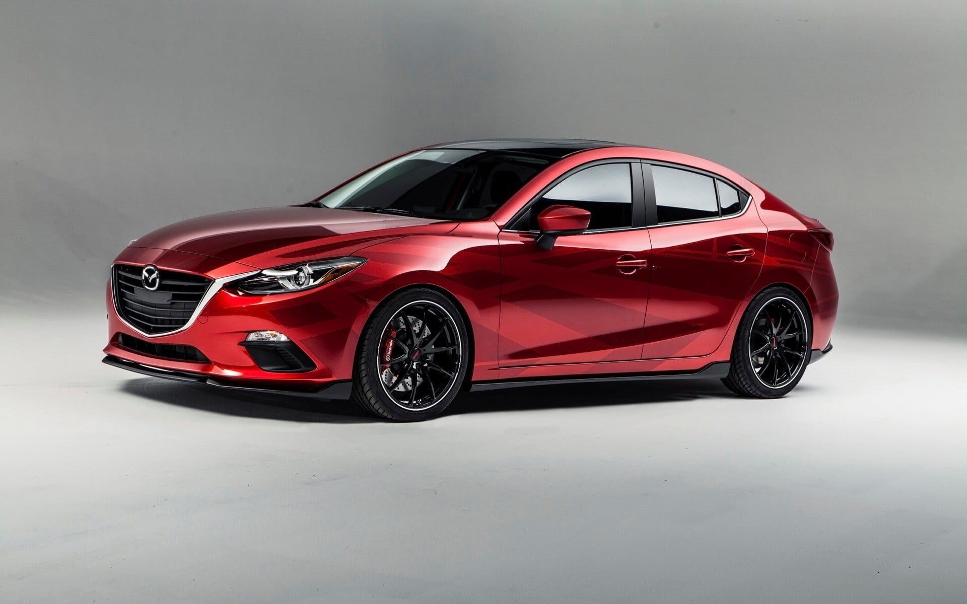 Mazda Vector 3, transportation, gray, motor vehicle, coupe, Mazda, sports car, high angle view, mode of transportation, 1080P, indoors, red, studio shot, HD Wallpaper