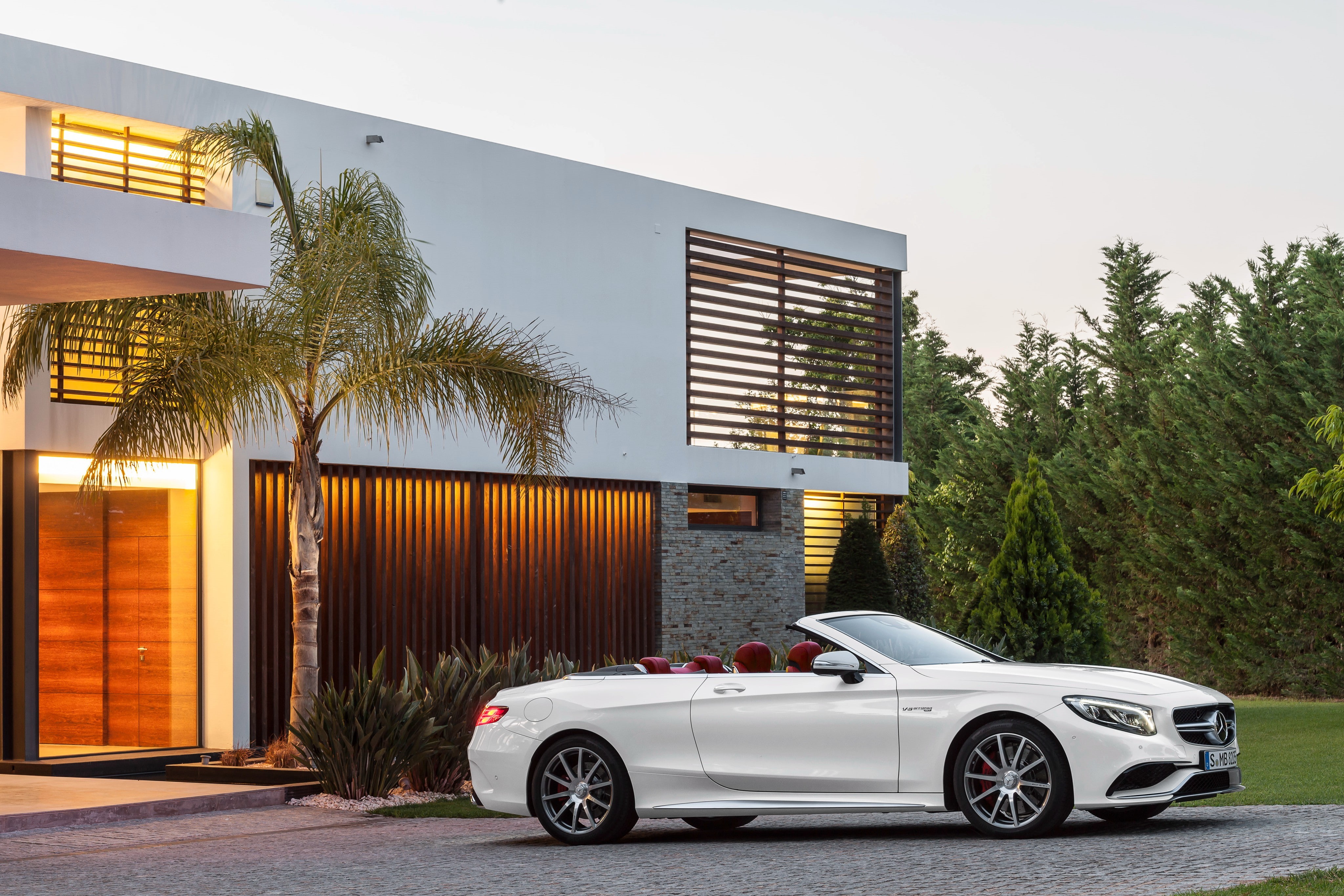 2015, coupe, 4K, palm, benz, S-Class, white, house, AMG, mercedes, S63, Mercedes-Benz, A217, convertible, s, HD Wallpaper