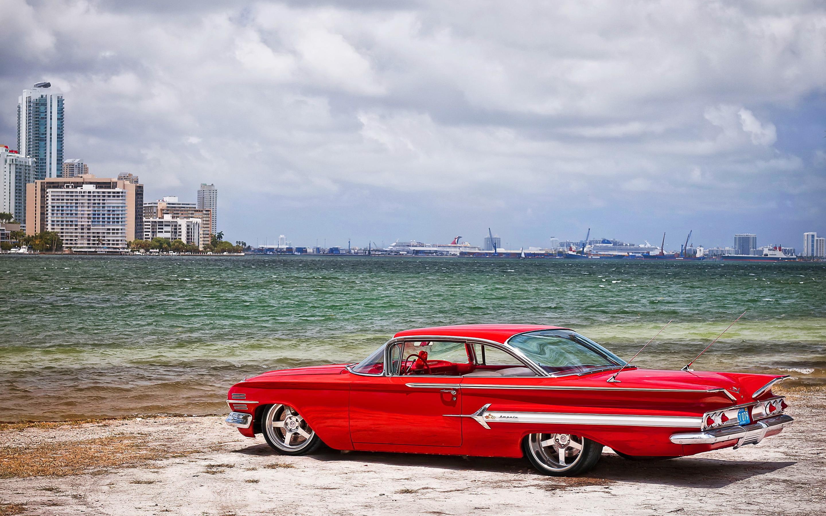 vintage, oldtimer, 2K, impala, chevrolet, HD Wallpaper
