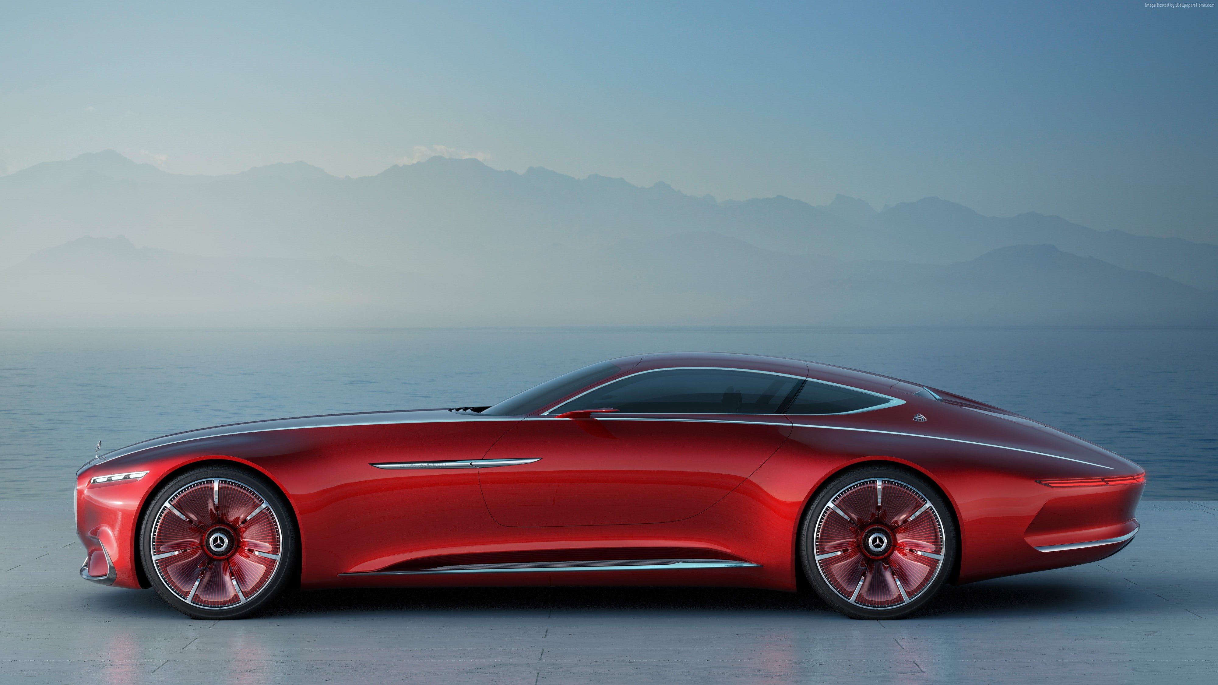 side, coupe, 4K, concept, Mercedes-Maybach 6, HD Wallpaper