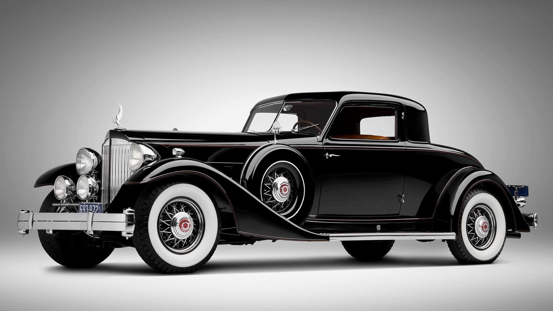 old-fashioned, convertible, speed, black Color, side view, retro Styled, clear sky, classic, old, shiny, mode of transportation, classic car, headlight, HD Wallpaper