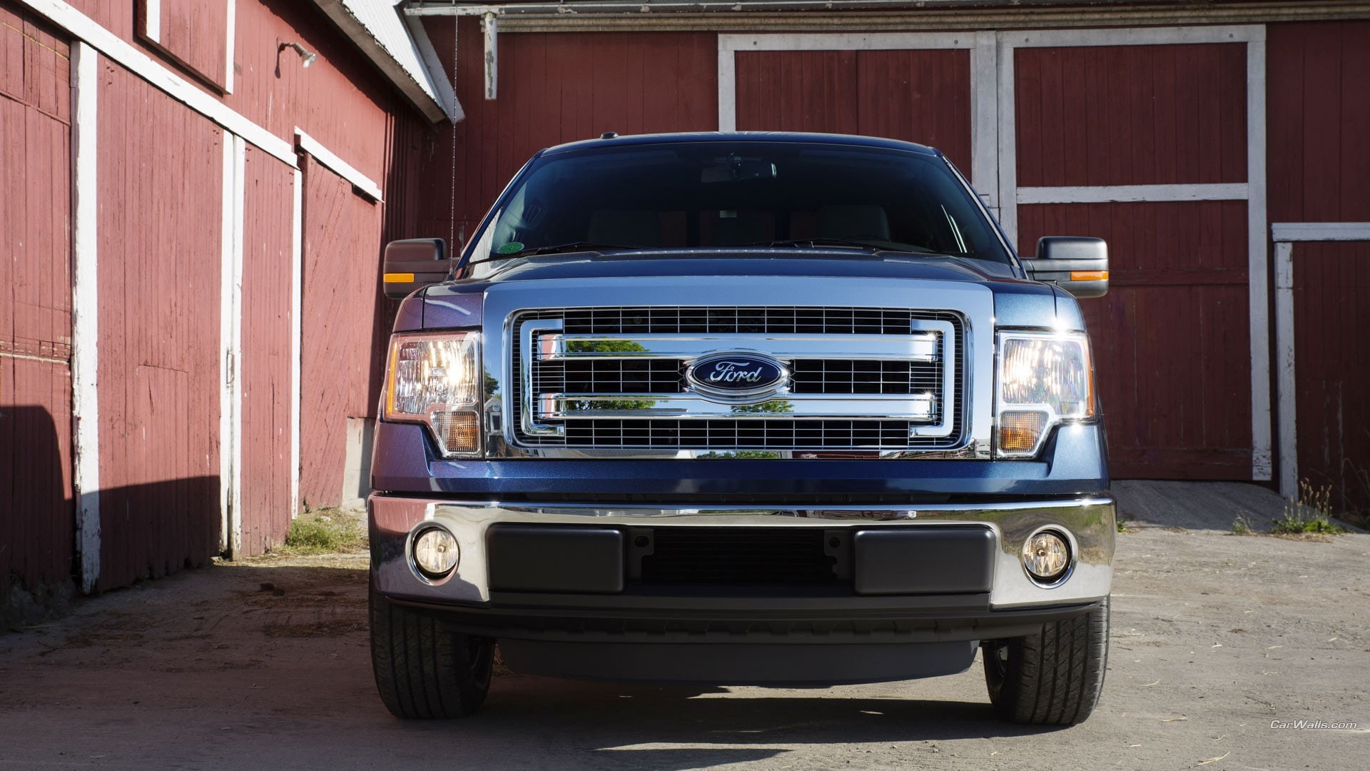 pickup trucks, car, 1080P, blue cars, Ford, vehicle, Ford f-150, HD Wallpaper