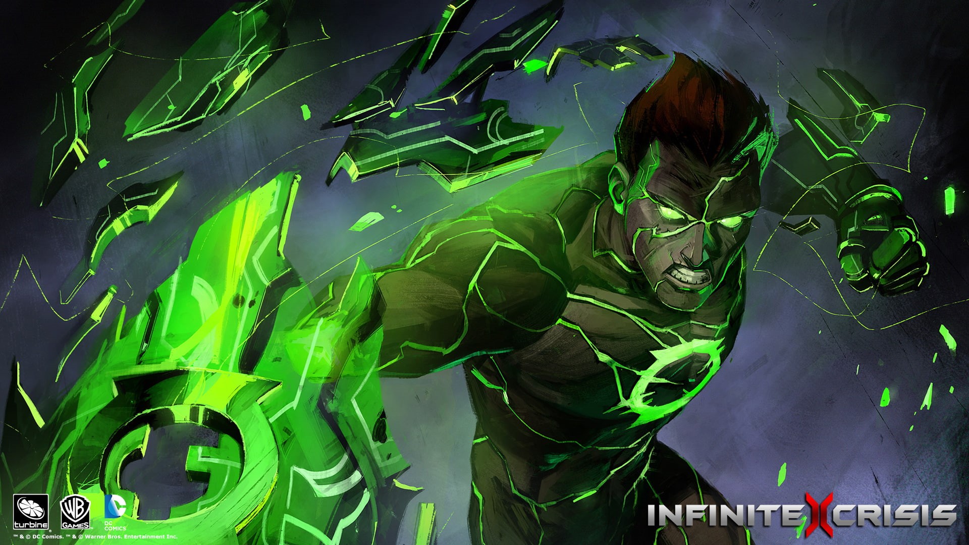 1080P, dc, lantern, green, cartoon/comic, hd, HD Wallpaper