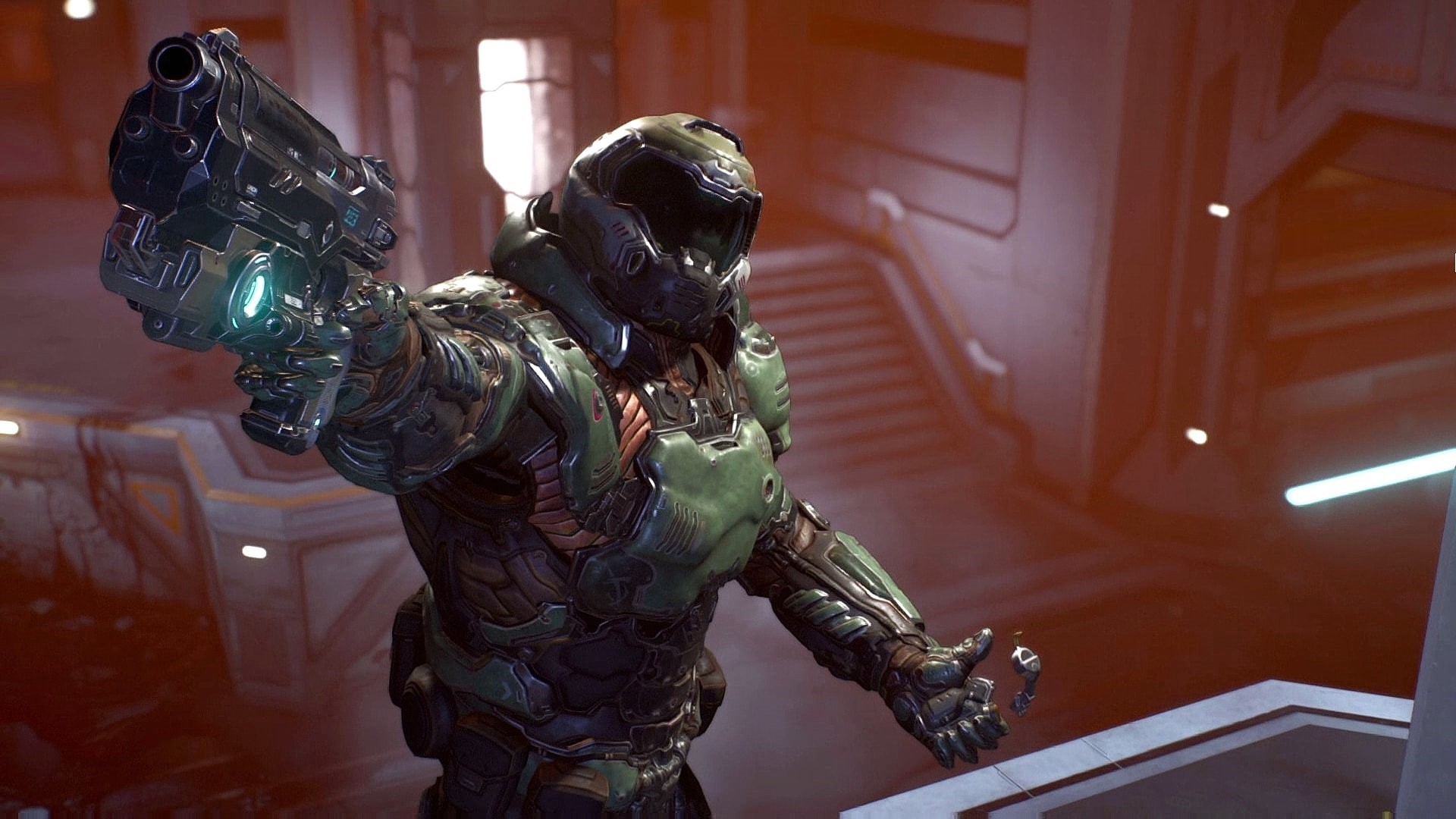 Bethesda, doomguy, id Software, armor, soldiers, look, weapons, DooM, 1080P, HD Wallpaper