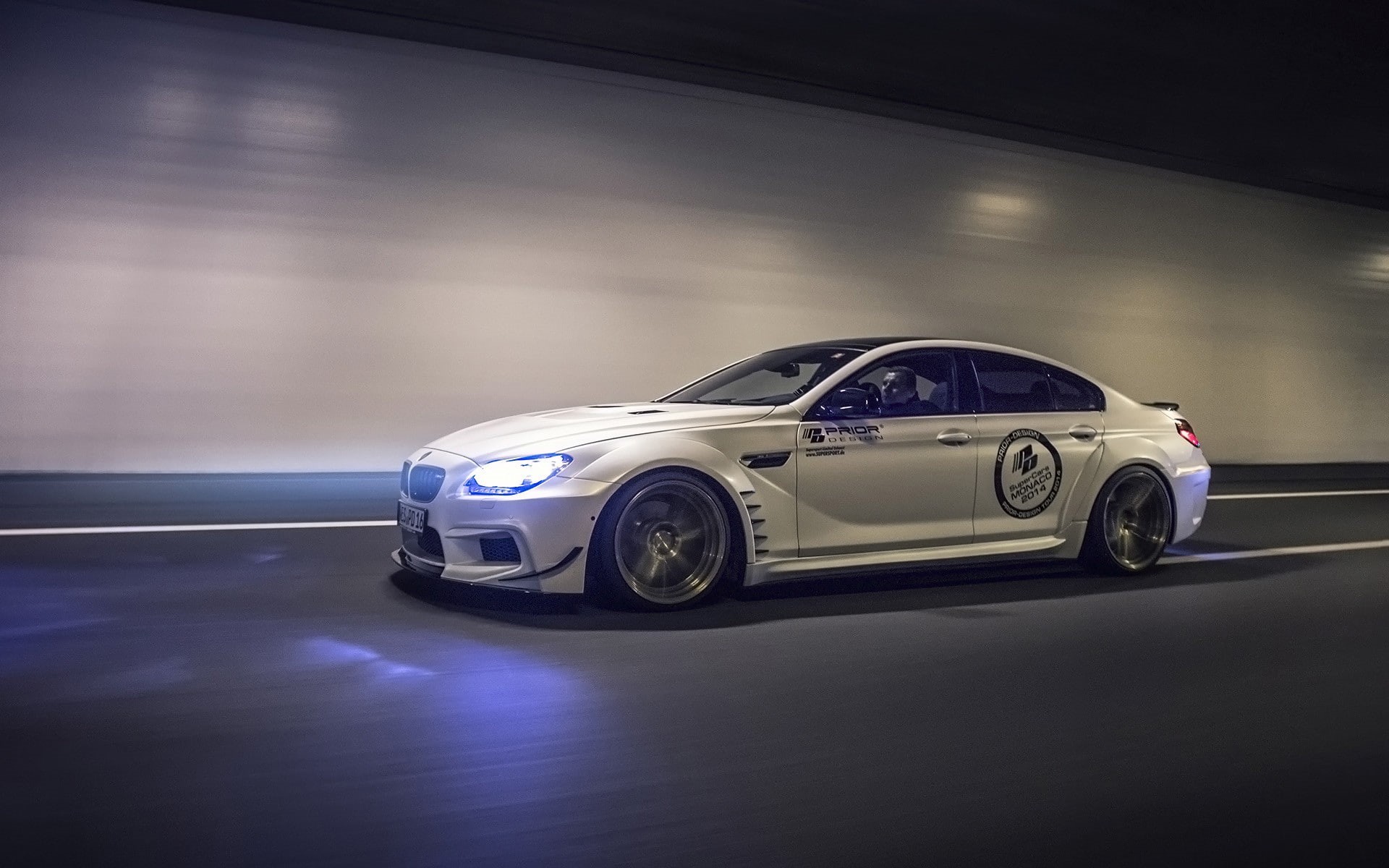 elegance, car, architecture, indoors, Prior Design, BMW M6 Gran Coupe, motion, silver colored, shiny, performance, modern, motor vehicle, land vehicle, HD Wallpaper