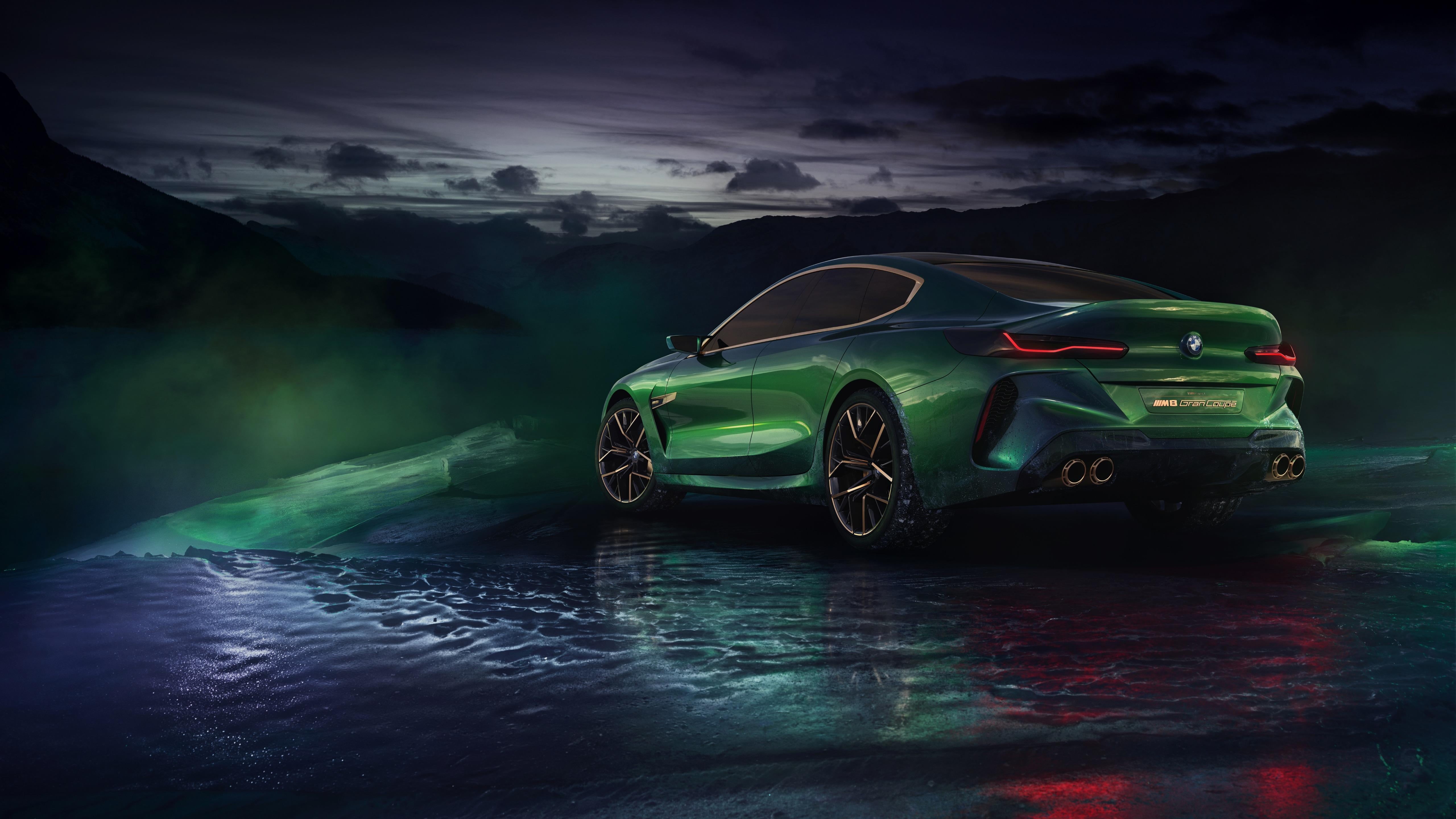 transportation, luxury vehicle, coupe, land vehicle, motor vehicle, beauty in nature, sky, motion, nautical vessel, 2018, bmw, executive car, green color, HD Wallpaper