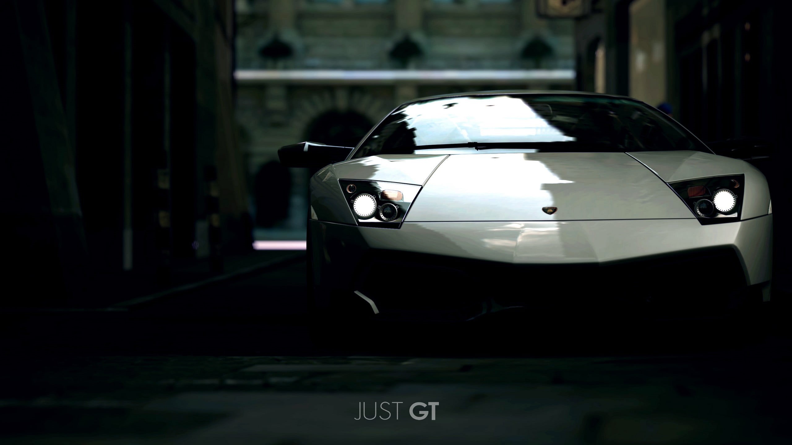 sport, day, architecture, 2K, vehicle, Lamborghini Murcielago, communication, focus on foreground, reflection, mode of transportation, stationary, no people, HD Wallpaper