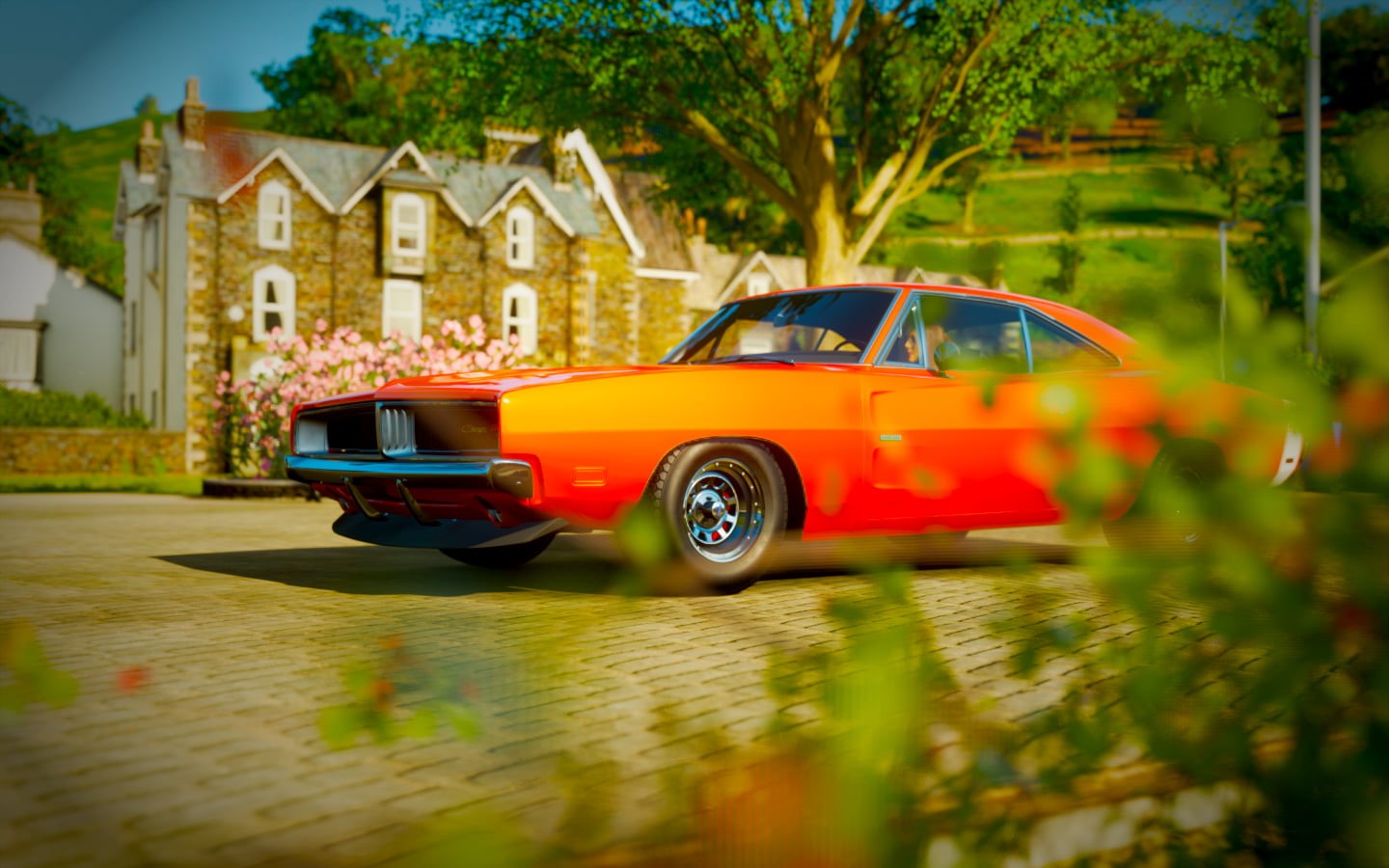 720P, Forza Horizon 4, Dodge Challenger R/T, speed-limit, HD Wallpaper