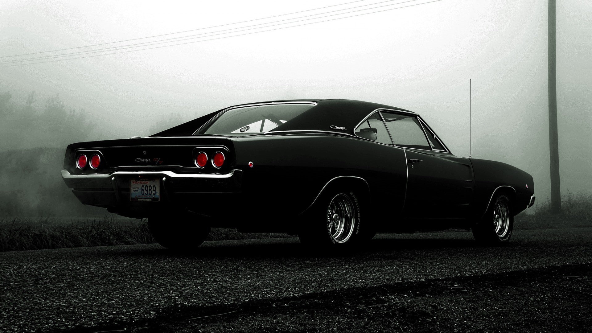 1080P, road, Dodge Charger R T, muscle Cars, Dodge Charger R T 1968, Dodge Charger, car, Dodge, HD Wallpaper