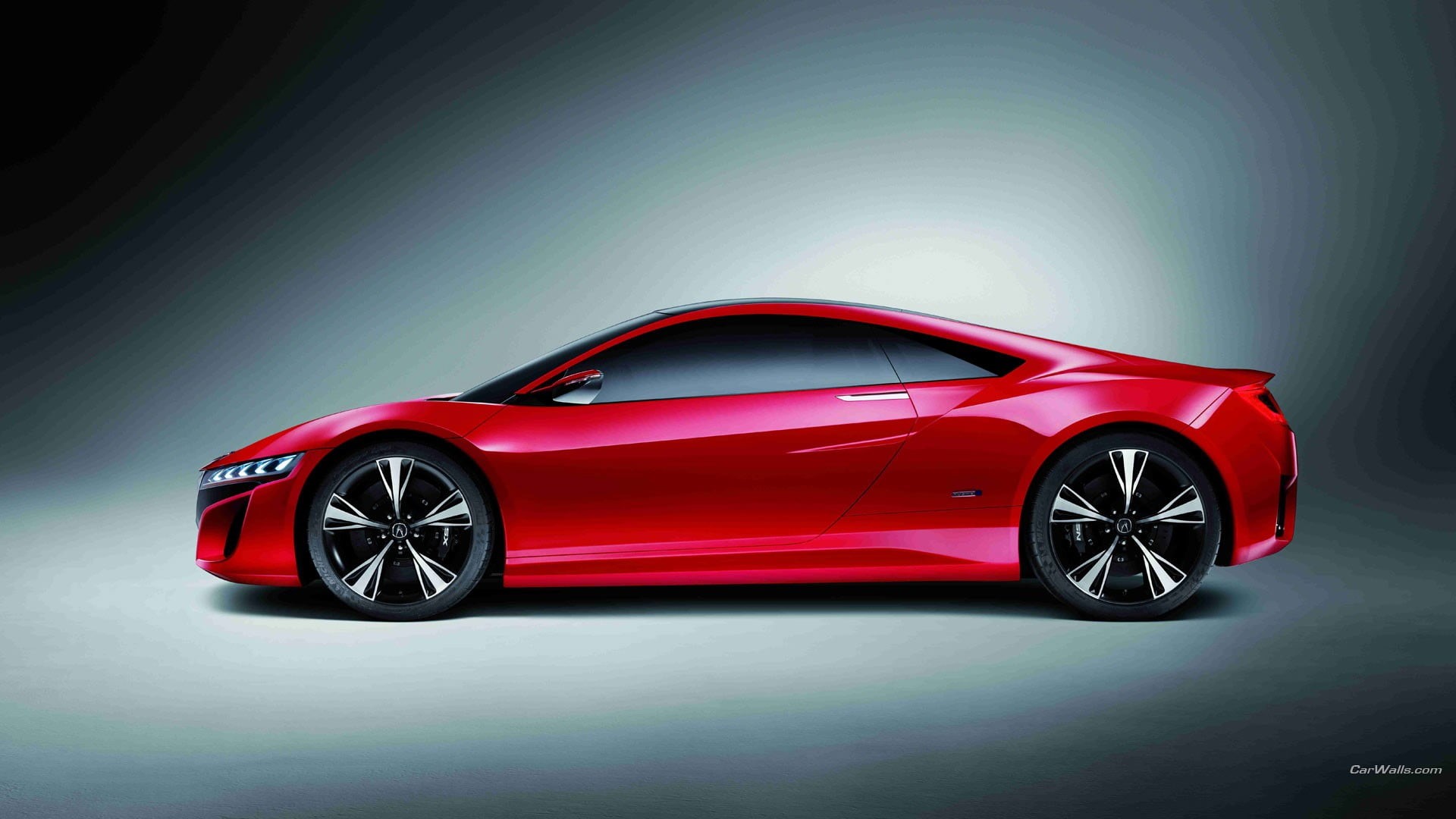 sports car, personal land vehicle, transportation, red, shiny, no people, racecar, convertible, car, 1080P, Acura NSX, land vehicle, frame, bed, luxury, HD Wallpaper