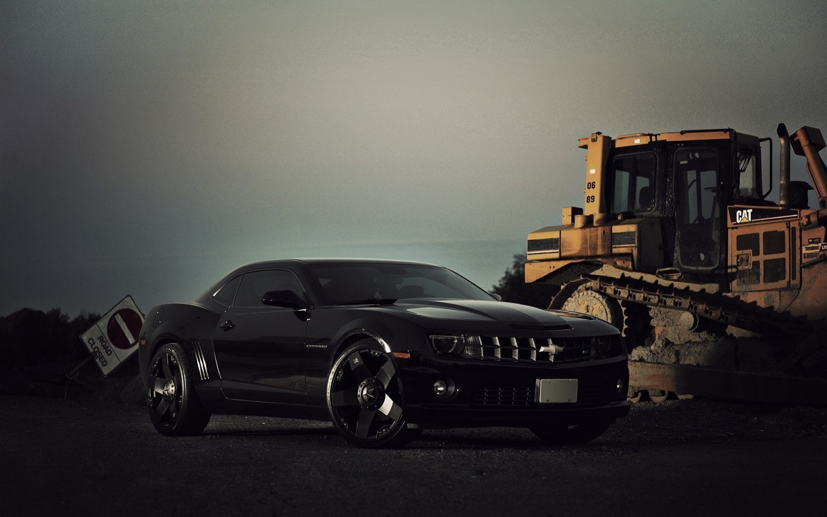 wheel, travel, mode of transportation, car, retro styled, road, chevrolet camaro bumblebee, 720P, stationary, sky, architecture, city, land vehicle, nature, HD Wallpaper