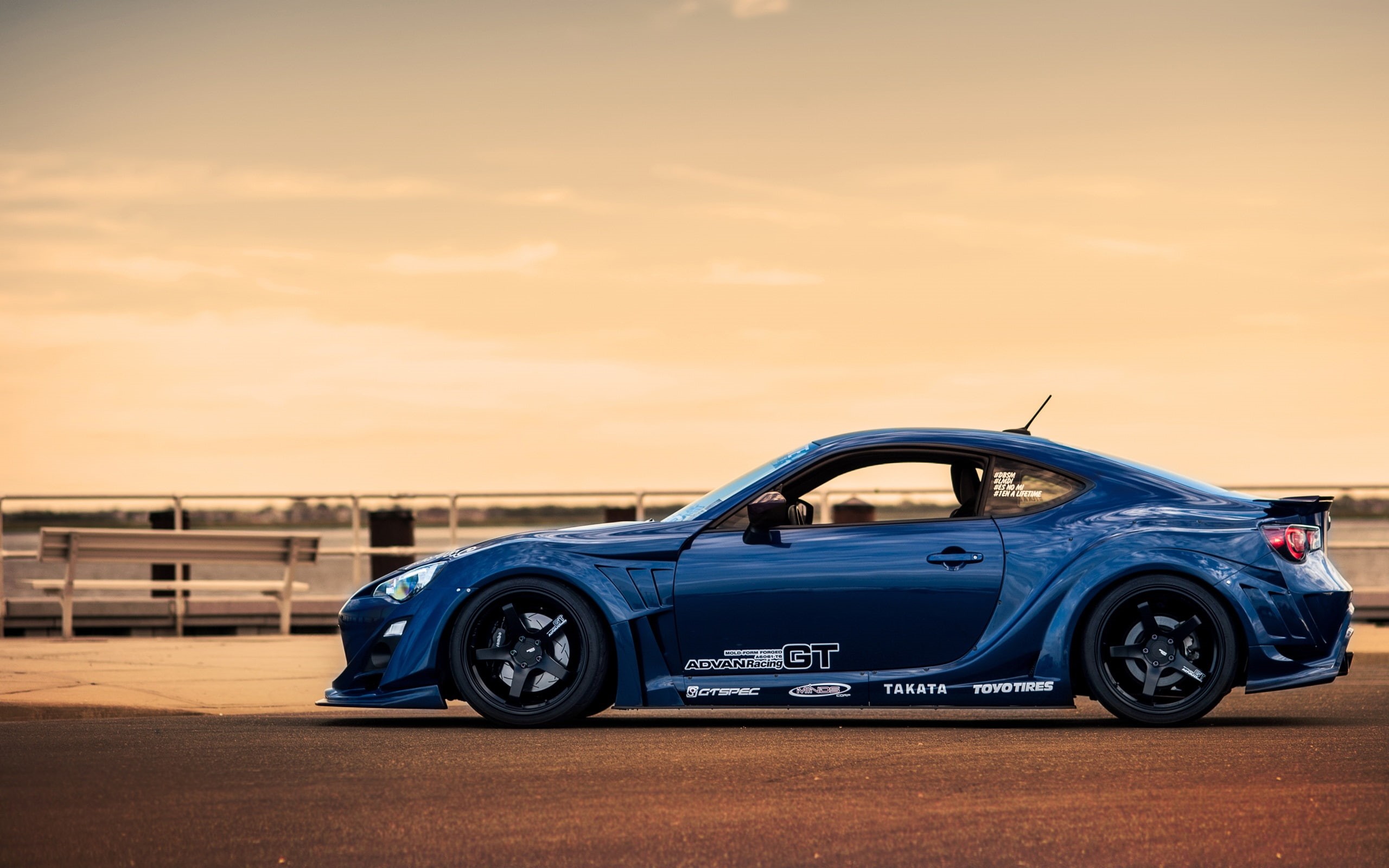 View, 2K, Car, Sport, Side, Blue, Toyota, gt, HD Wallpaper