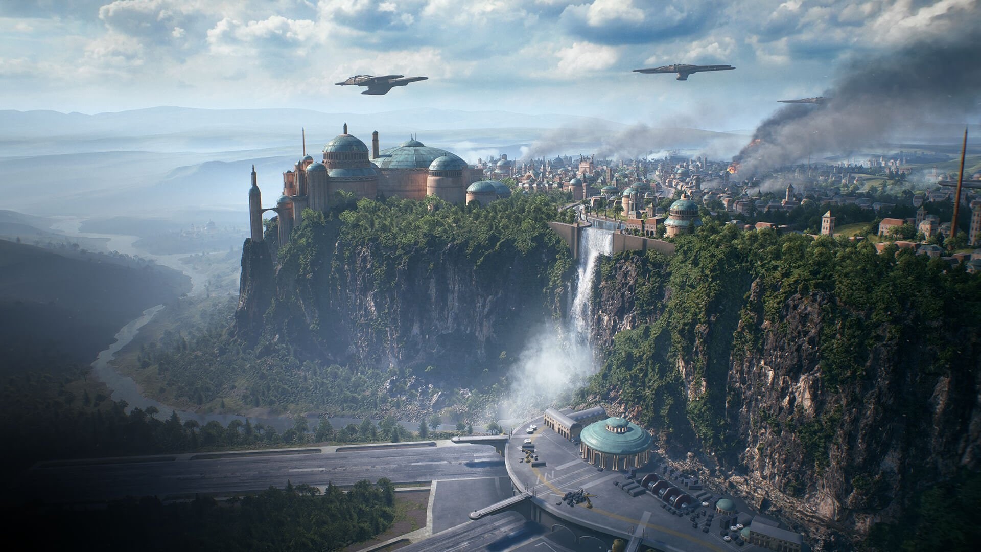 Star Wars, Star Wars Battlefront II, 1080P, video games, Naboo, HD Wallpaper