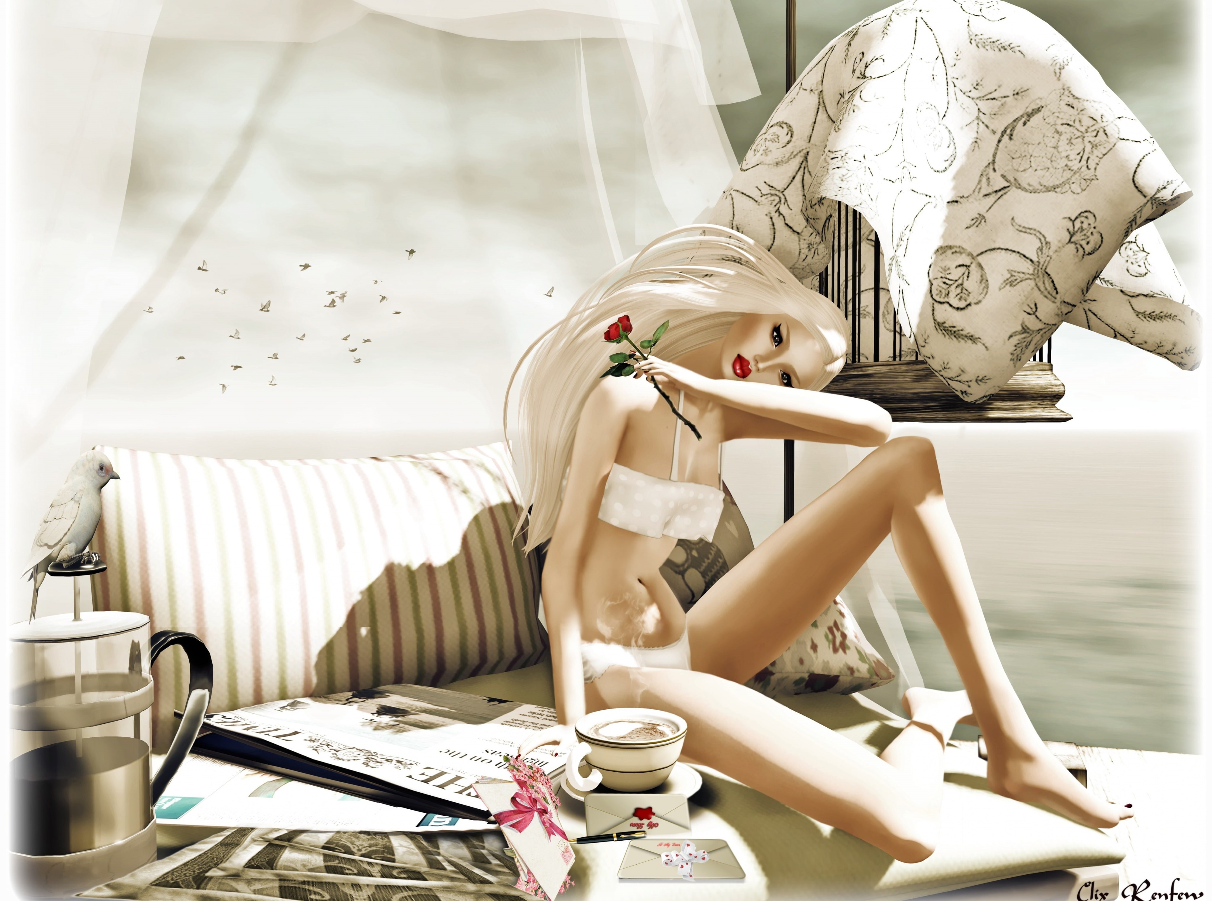 furniture, human representation, second, indoors, secondlife, pose, trasognoerealta, business, Beautiful, art and craft, Digital, creativeimageryphotography, HD Wallpaper
